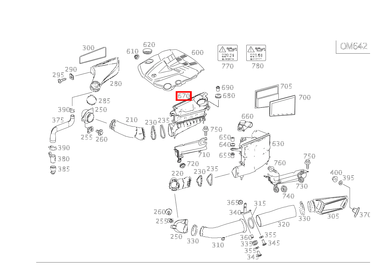 Luftfilter RECHTS G 350d 463