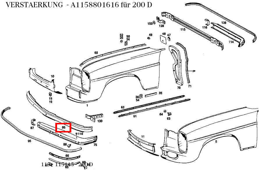 Verstärkung 200 D 115 Verstärkung 200 D 115