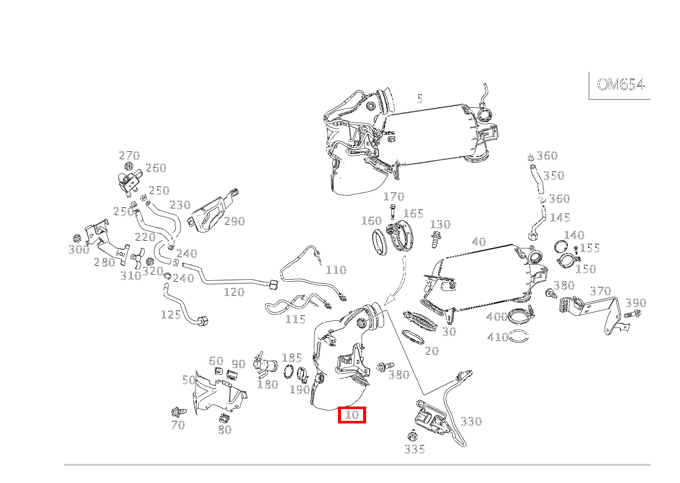 Abgasleitung Katalysator CLS 300 d Coupé BCA 257