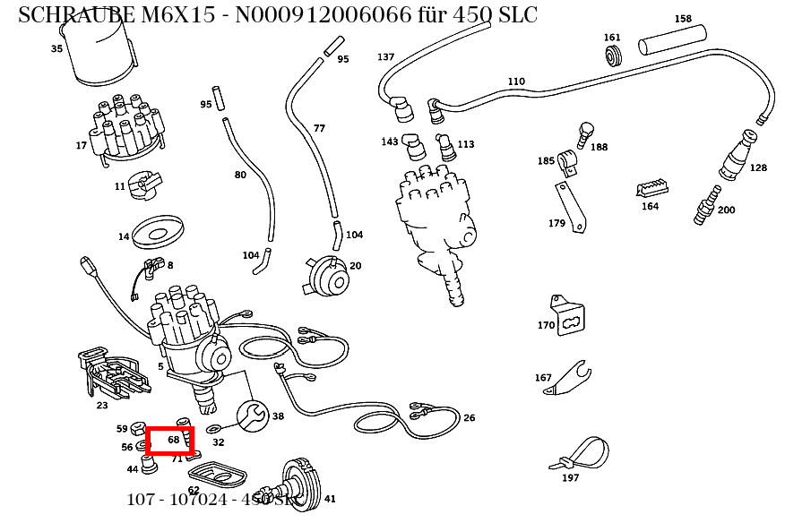Schraube M6X15 450 SLC 107 Schraube M6X15 450 SLC 107