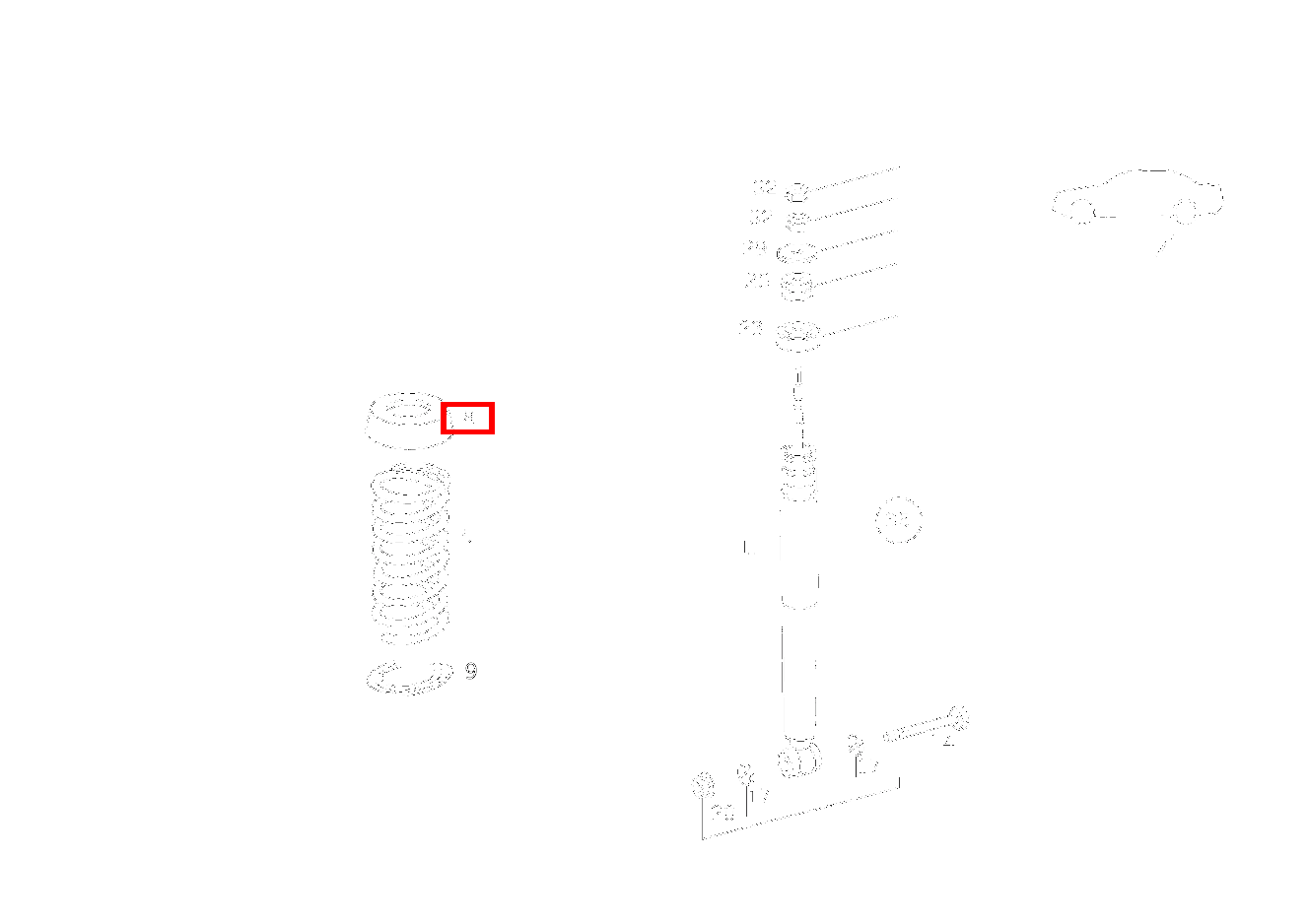 FEDERTELLEREINSATZ NACH BEDARF;NOPPENZAHL: 1 (5 MM ) CLK 55 AMG CABR. 208