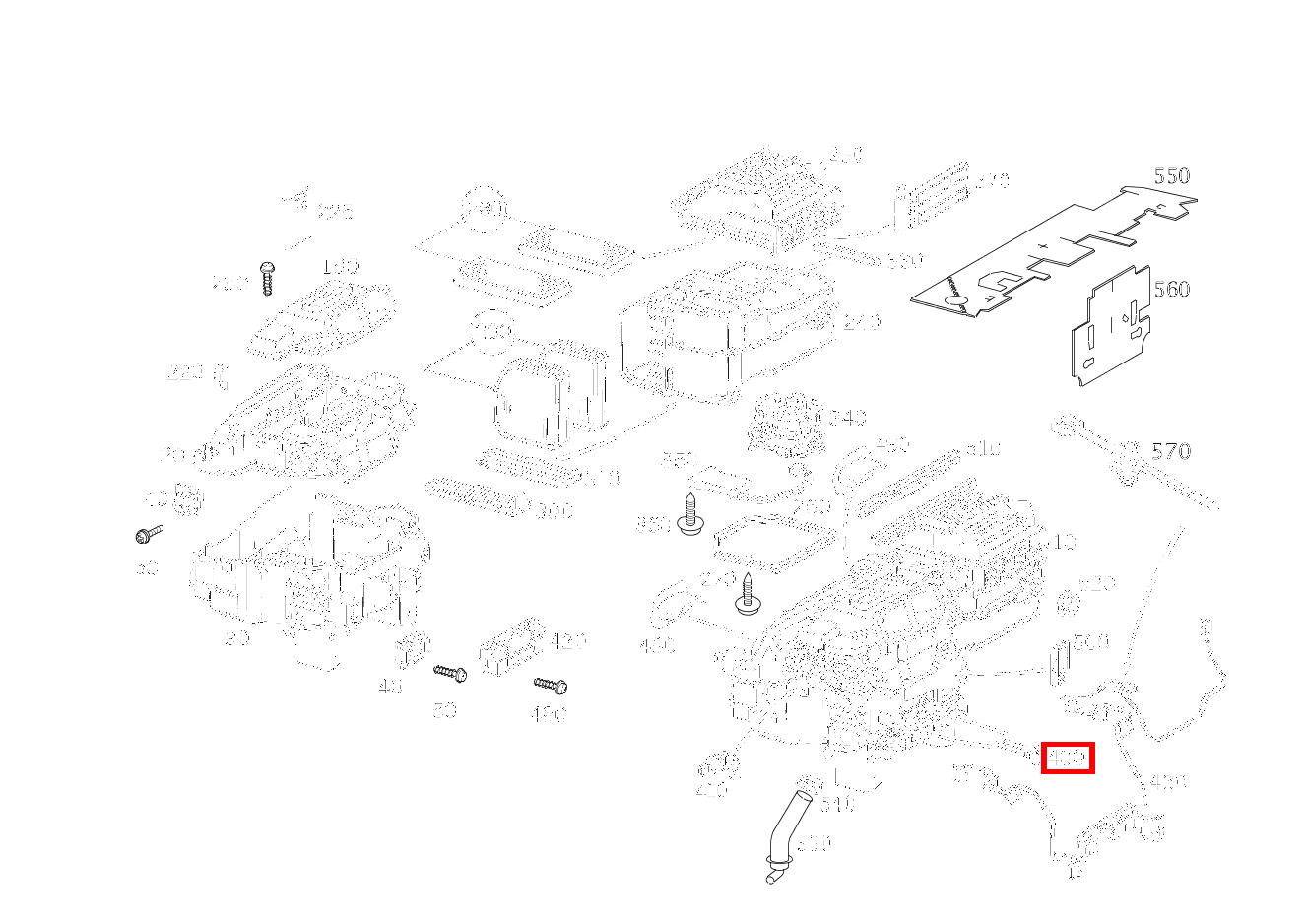 Temperatursensor WAERMETAUSCHER S 350 L 4-MATIC 220