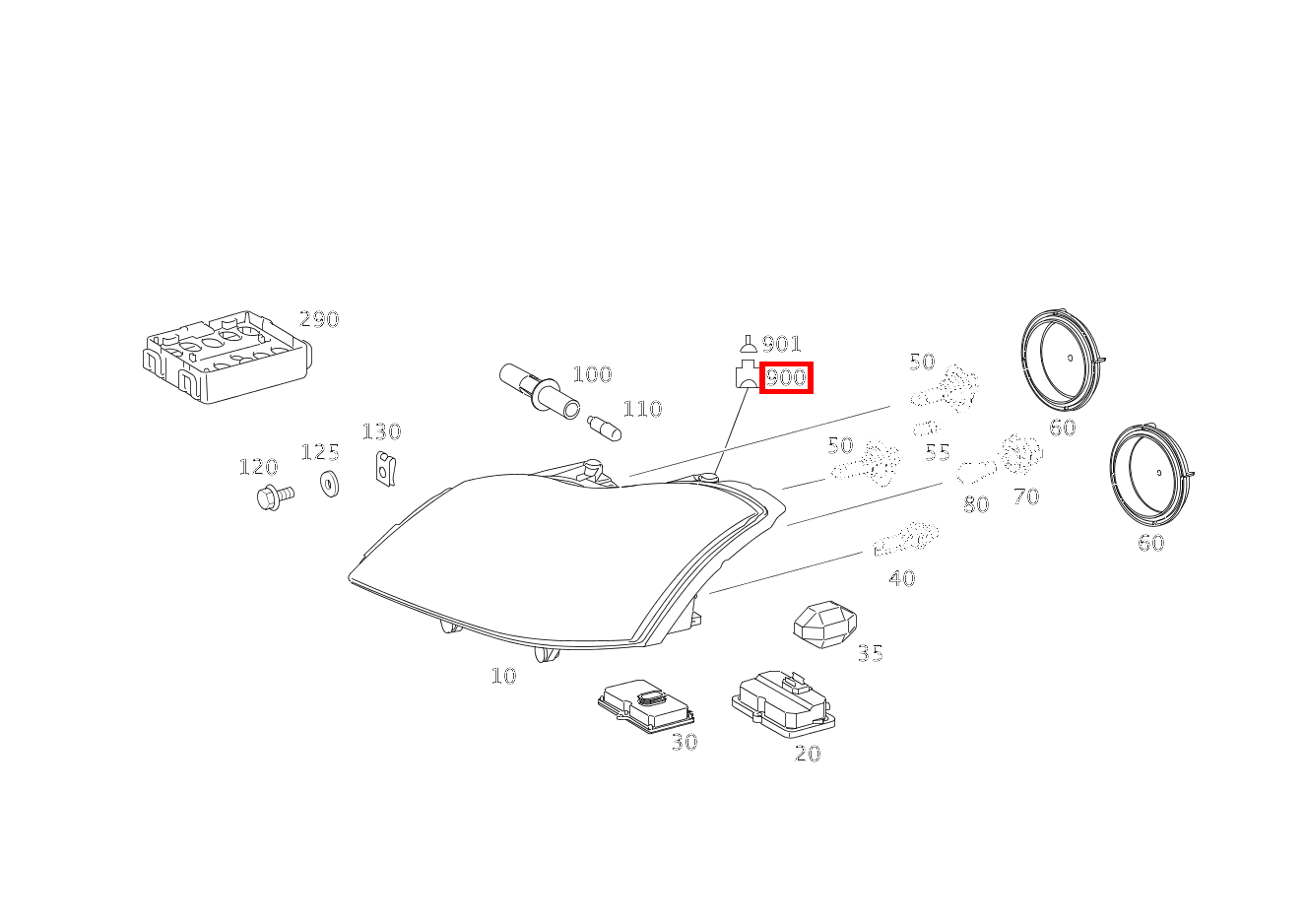 Steckhülsengehäuse LEUCHTEINHEIT RECHTS E2; 2-PIN SLK2.8 Maybach 62 S (langer Radstand) 240 Steckhülsengehäuse LEUCHTEINHEIT RECHTS E2; 2-PIN SLK2.8 Maybach 62 S (langer Radstand) 240