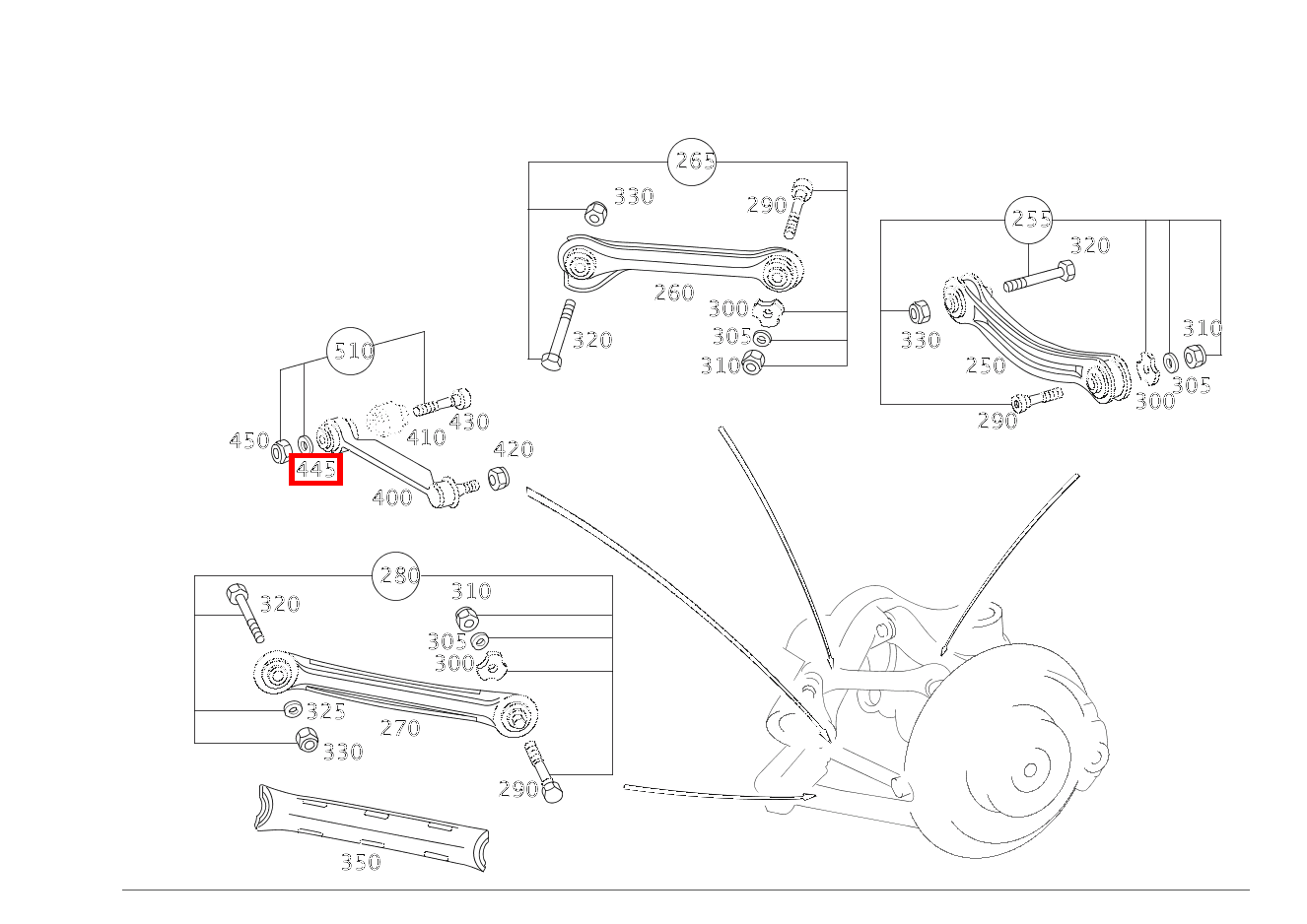 Scheibe SPURSTANGE AN HINTERACHSTRAEGER SLK 55 AMG Roadster 171