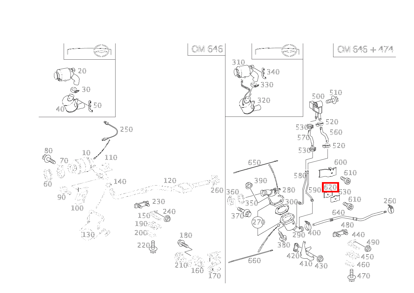 Lasche AN PARTIKELFILTER CLC 220 CDI Sportcoupé RL 203