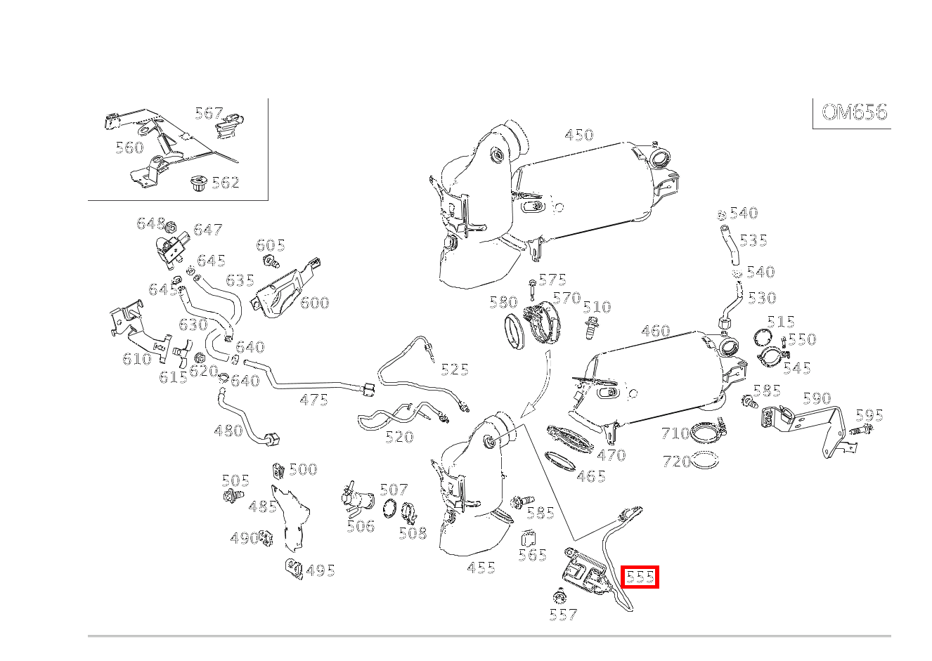 Nox-Sensor Vor Katalysator S 400 d 4MATIC Limousine lang BCA 222
