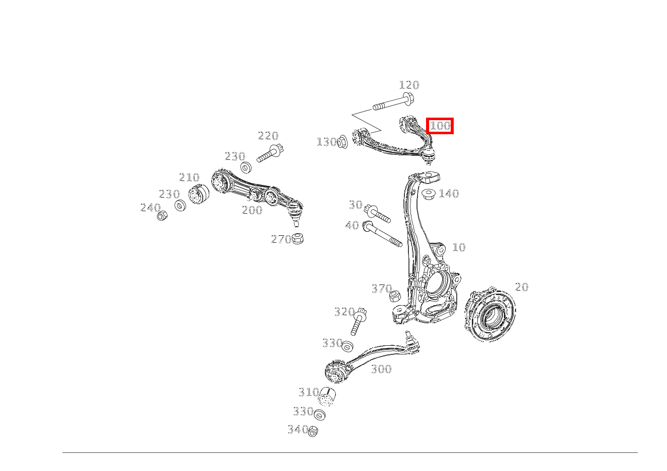 Querlenker Links Mercedes-AMG C 63 S Cabriolet 205
