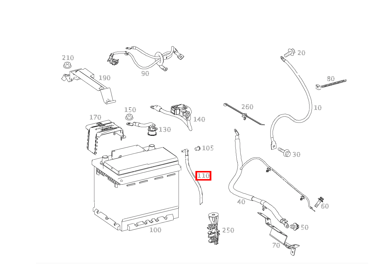 Entlüftungsleitung BATTERIEENTLUEFTUNG fortwo coupé mhd 52 kW 460