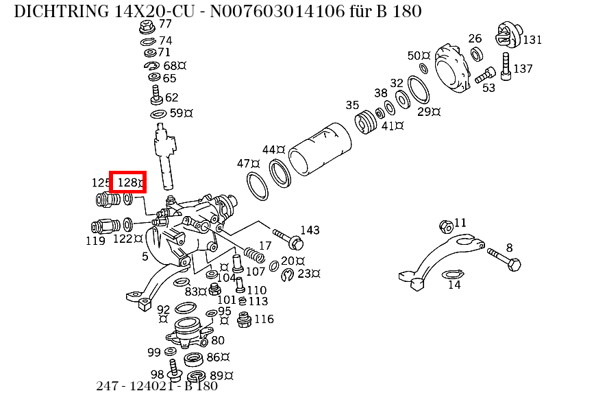 Dichtring 14X20-CU B 180 247
