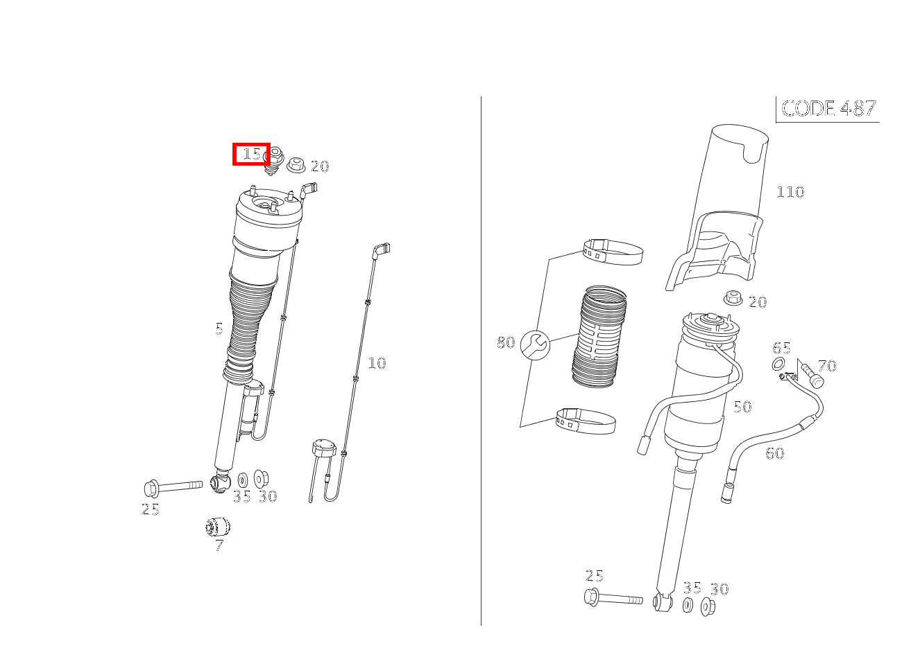 Verbindungsblech FEDERBEIN LINKS UND RECHTS S 550 Limousine lang BCA 221 Verbindungsblech FEDERBEIN LINKS UND RECHTS S 550 Limousine lang BCA 221
