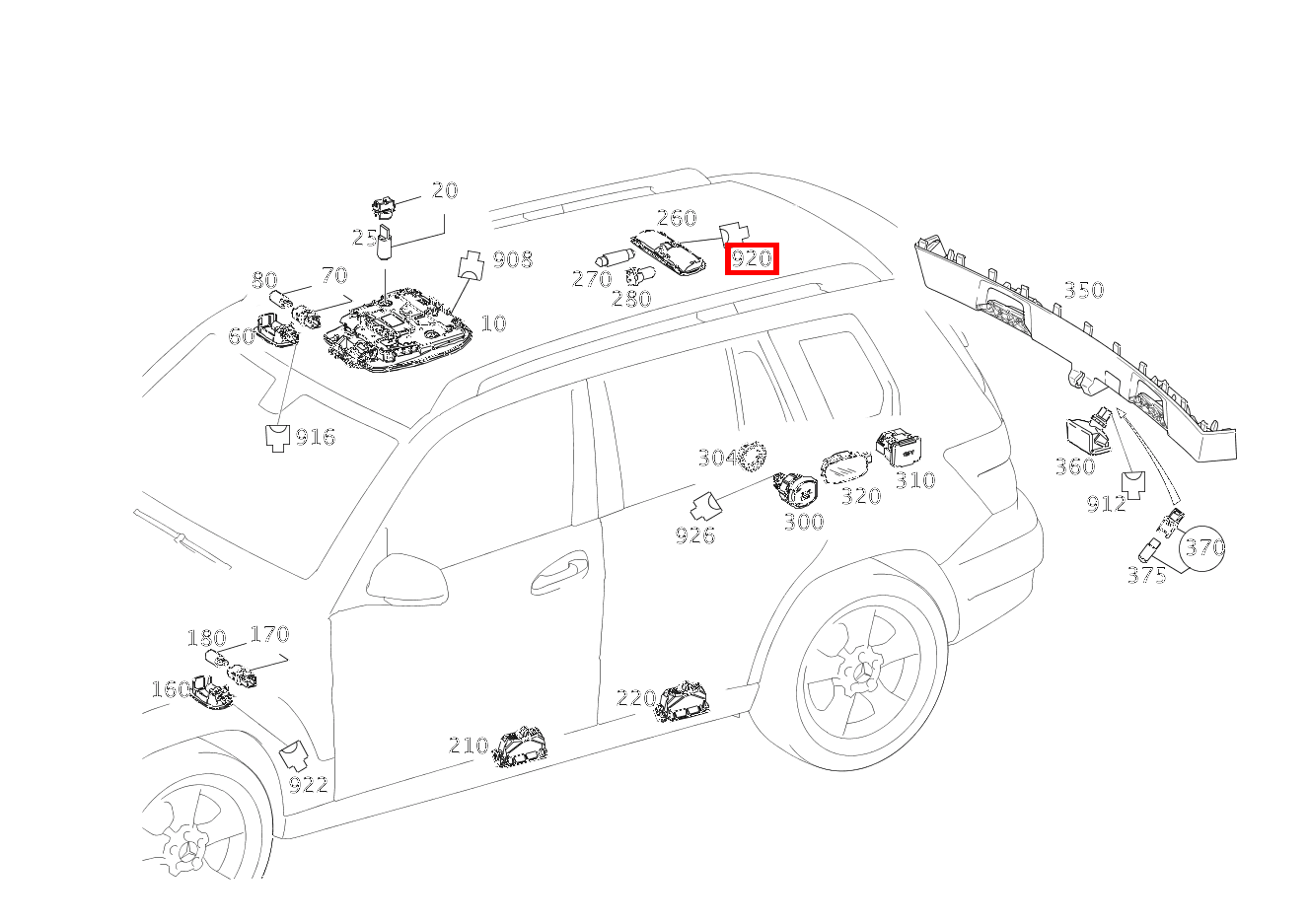 Stecker DECKENLEUCHTE HINTEN E15/3; 2-PIN MQS GLK 350 4MATIC 204 Stecker DECKENLEUCHTE HINTEN E15/3; 2-PIN MQS GLK 350 4MATIC 204