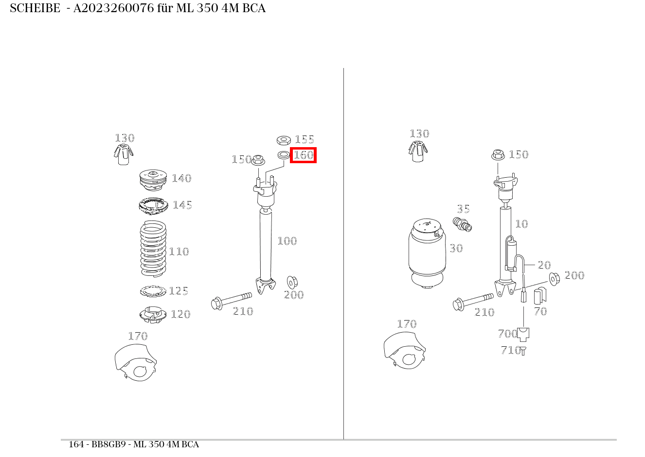 Scheibe ML 350 4M BCA 164