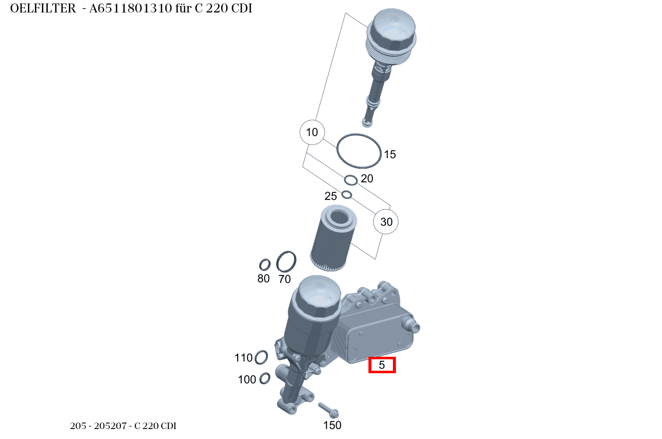 Ölfilter C 220 CDI 205 Ölfilter C 220 CDI 205