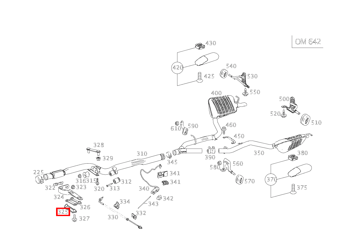 Unterlegplatte AUSPUFFROHR VORN AN GETRIEBE E350TCDI 4M BE 212 Unterlegplatte AUSPUFFROHR VORN AN GETRIEBE E350TCDI 4M BE 212