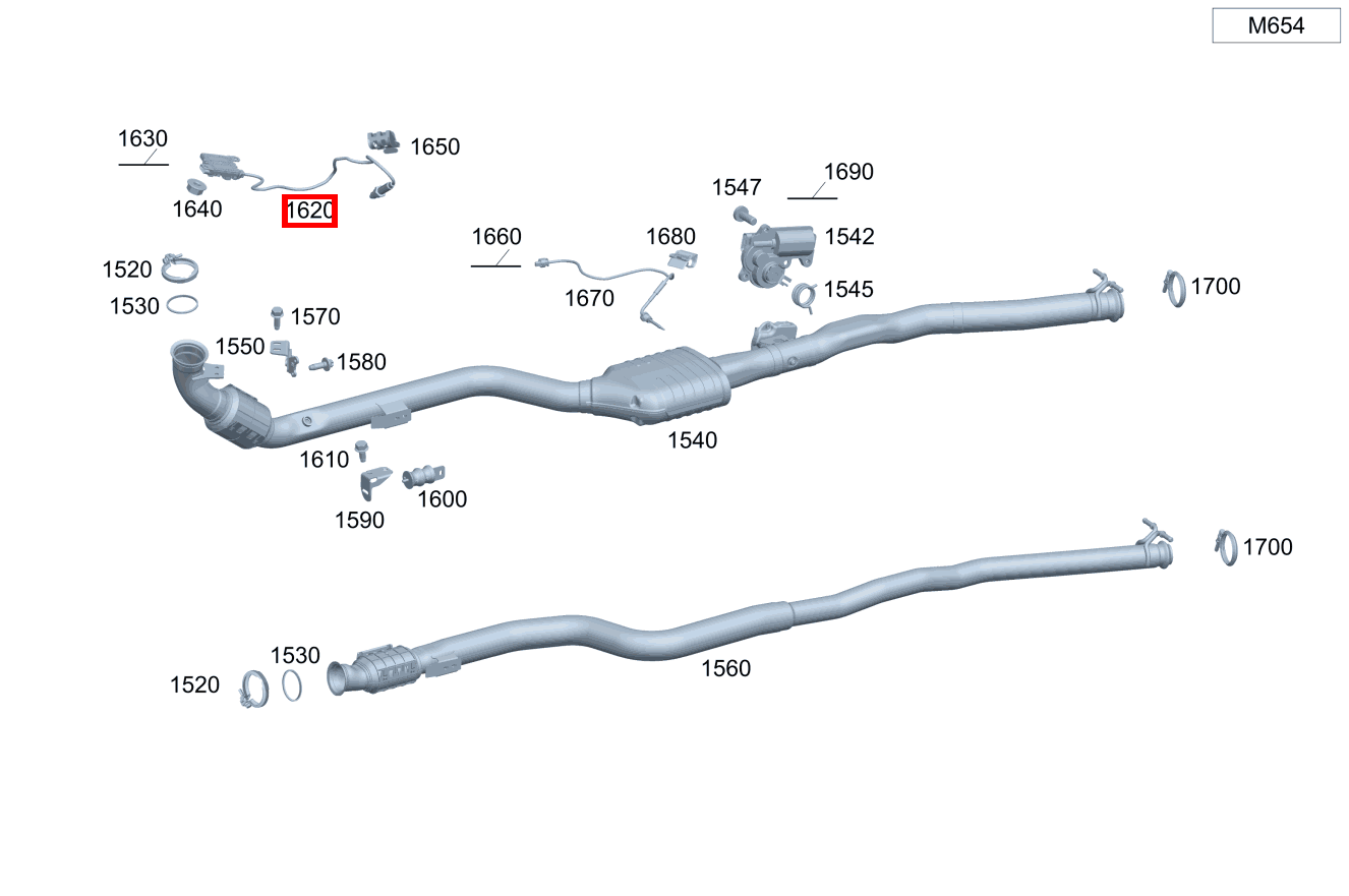 Nox-Sensor GLC 220 d 4MATIC 254 Nox-Sensor GLC 220 d 4MATIC 254