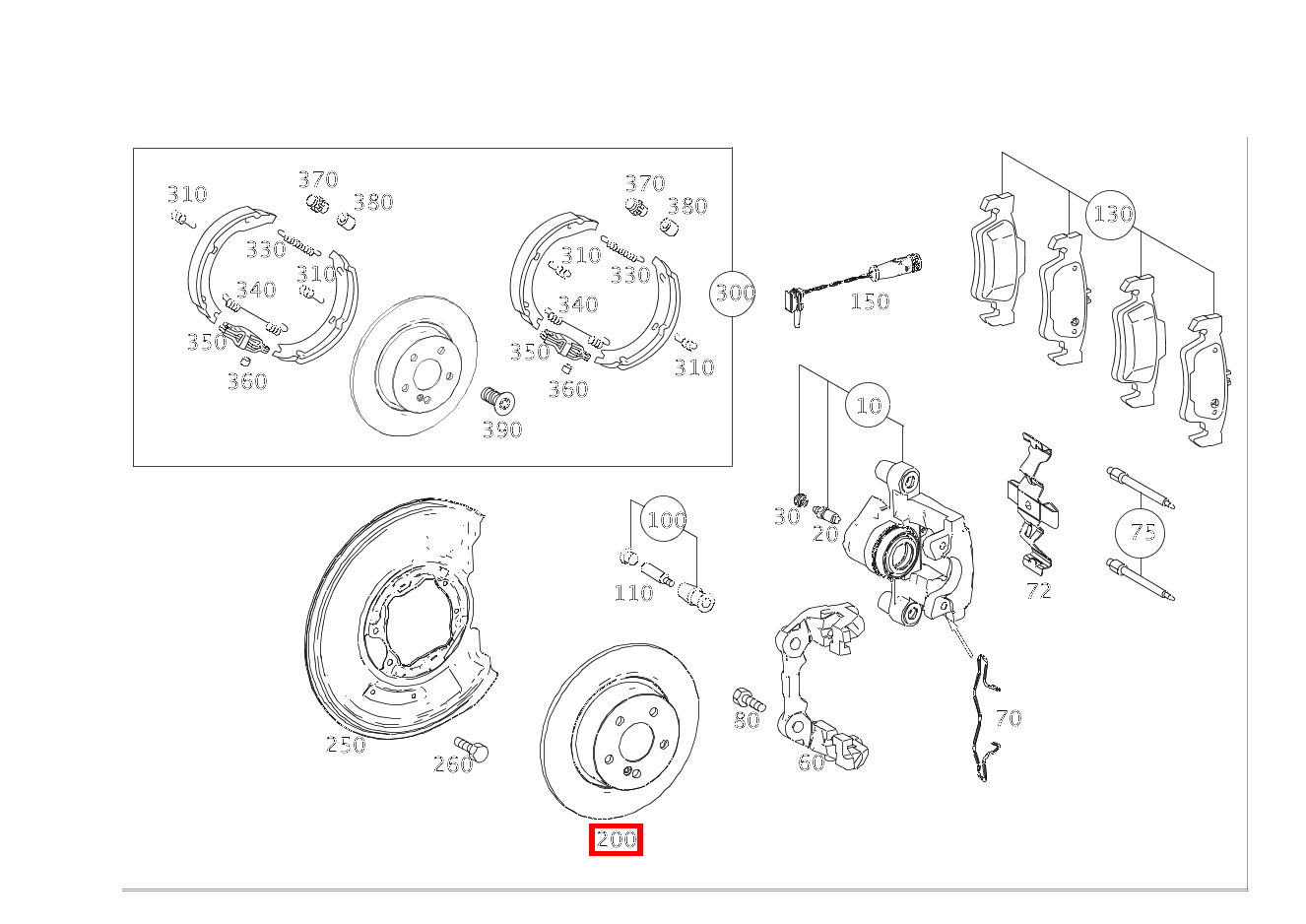 Bremsscheibe Hinten rechts Mercedes-AMG CLS 63 Coupé 218 Bremsscheibe Hinten rechts Mercedes-AMG CLS 63 Coupé 218