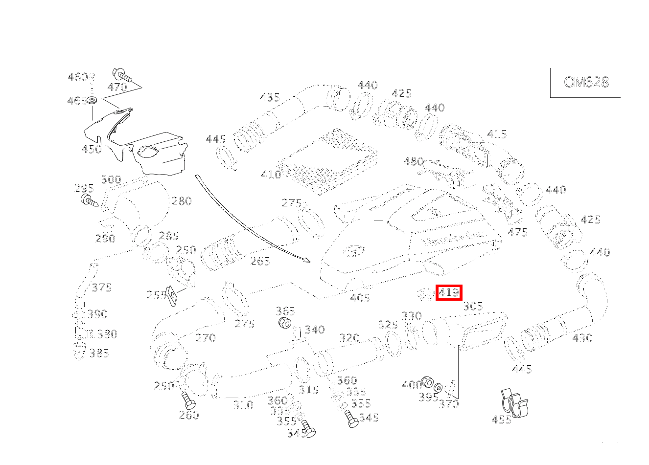 Elastomerlager LUFTFILTERGEHAEUSE G 400CDI 4X4 2850 463 Elastomerlager LUFTFILTERGEHAEUSE G 400CDI 4X4 2850 463