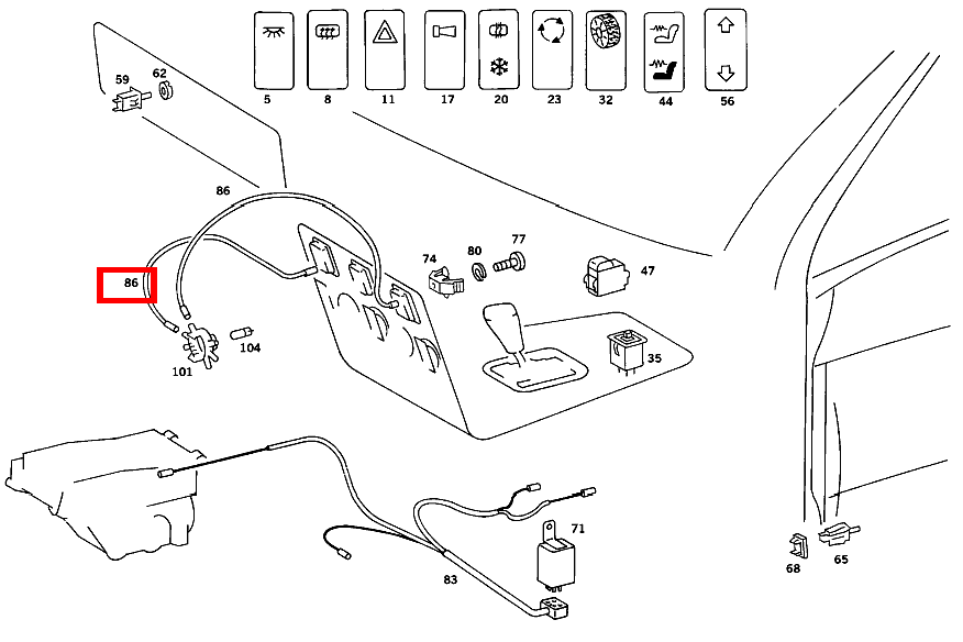 Lichtleiter LICHTLEITER HEIZBARE HECKSCHEIBE 420 SEC COUPE mit Automatic 126 Lichtleiter LICHTLEITER HEIZBARE HECKSCHEIBE 420 SEC COUPE mit Automatic 126