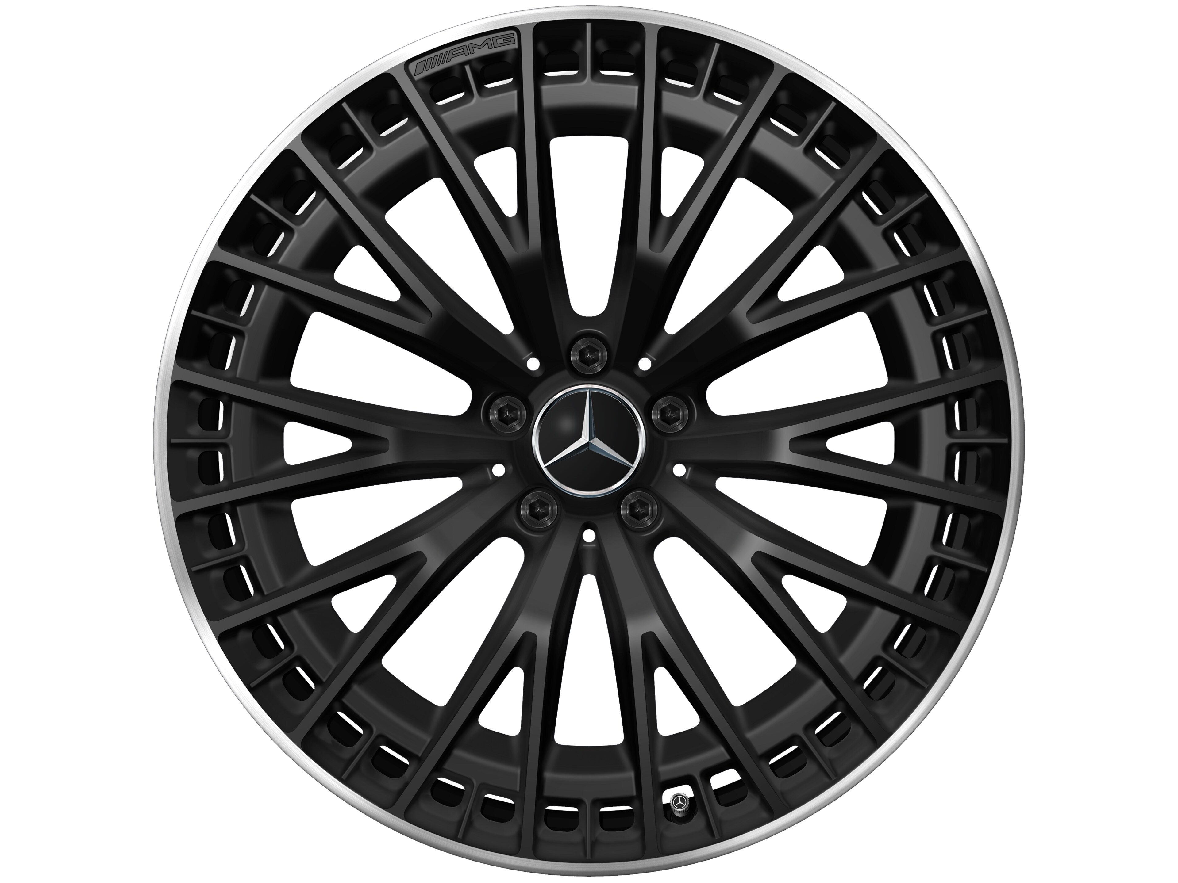 Mercedes-Benz - AMG Vielspeichen-Rad, 21 Zoll, 10,5 J x 21 ET 67, schwarz matt