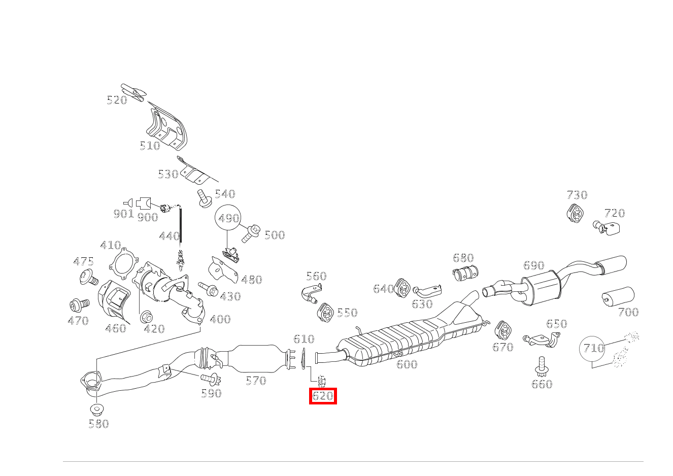 Sechskantmutter AUSPUFFROHR VORN AN AUSPUFFROHR HINTEN; M8 A 200 TURBO COUPE 169 Sechskantmutter AUSPUFFROHR VORN AN AUSPUFFROHR HINTEN; M8 A 200 TURBO COUPE 169
