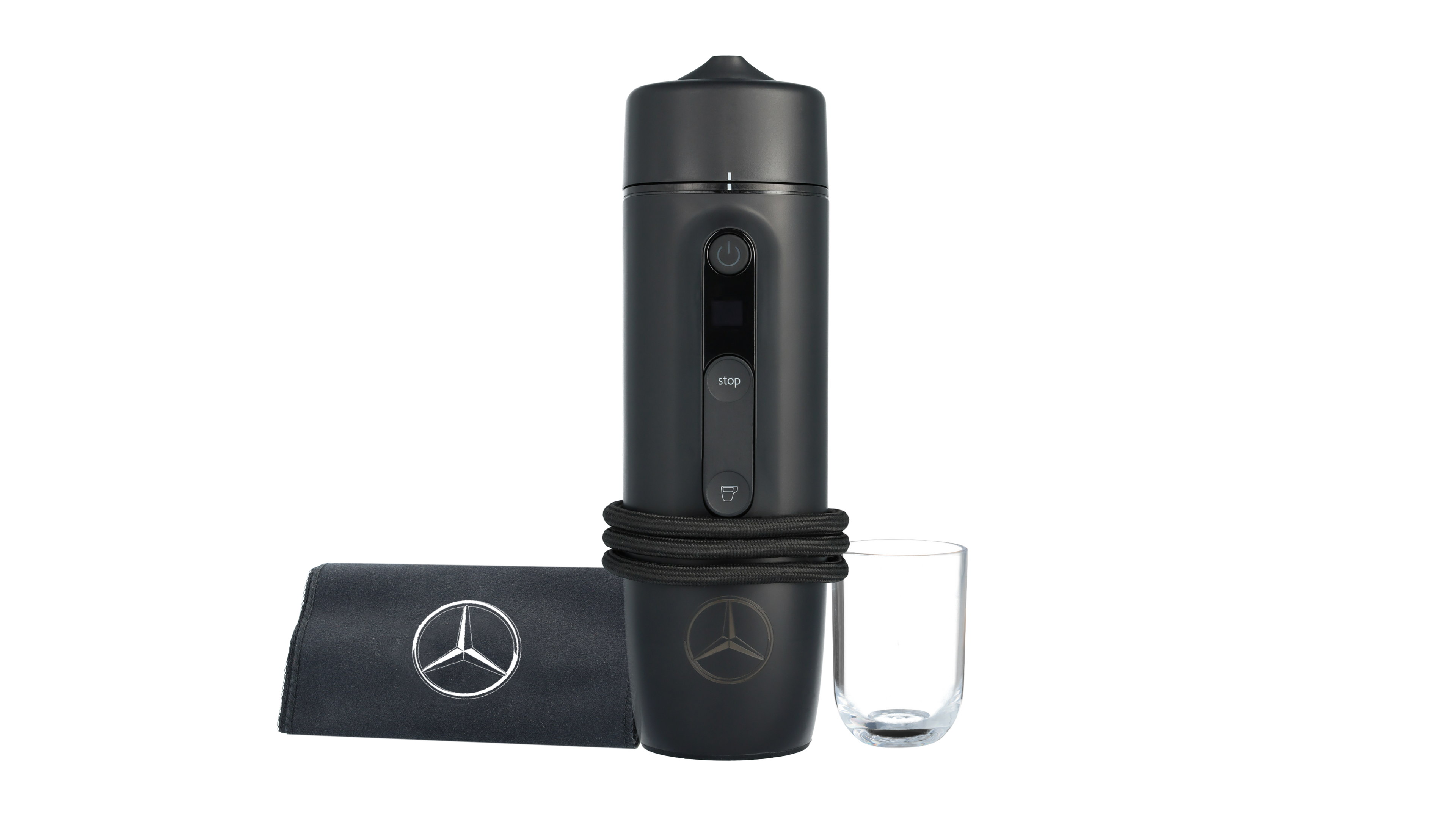 Mercedes-Benz -  Handpresso Auto Capsule Espressomaschine schwarz, Aluminium / Kunststoff, Handpresso