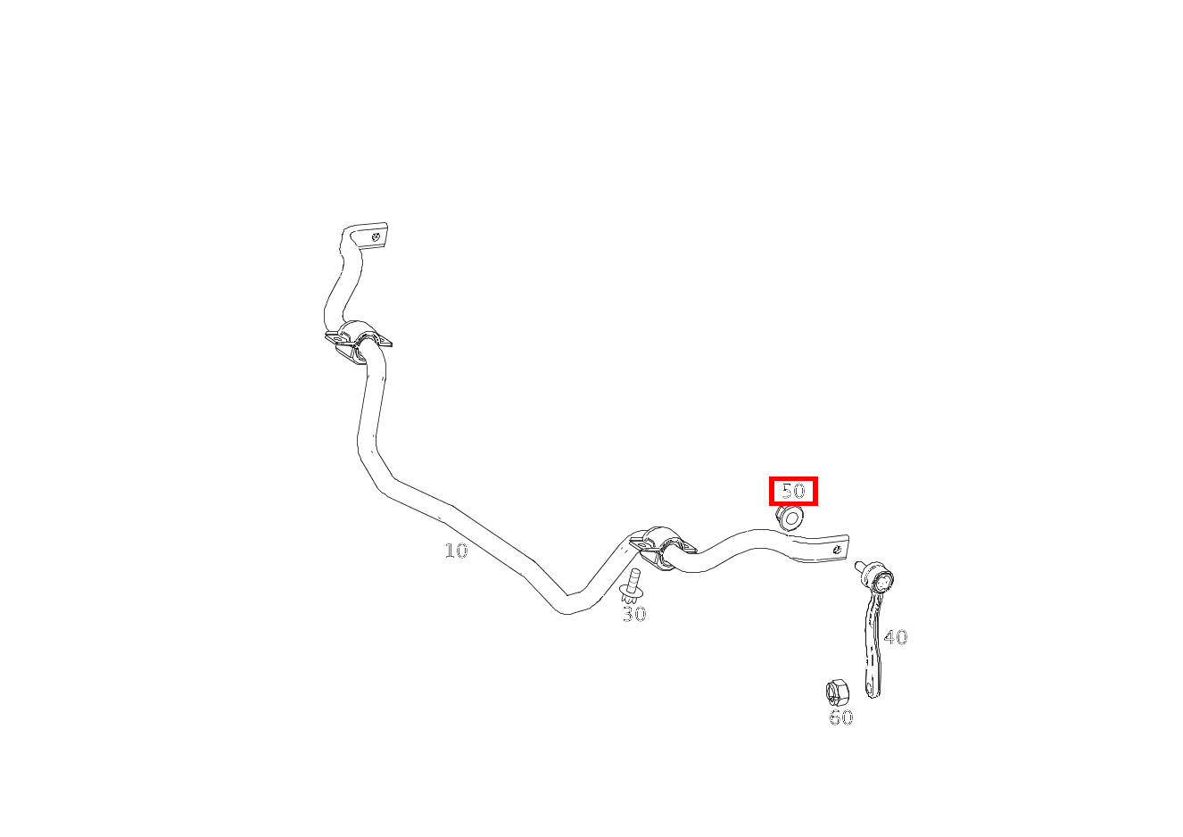 Mutter DREHSTABGESTAENGE AN DREHSTAB; M12X1.5 SL500 231 Mutter DREHSTABGESTAENGE AN DREHSTAB; M12X1.5 SL500 231