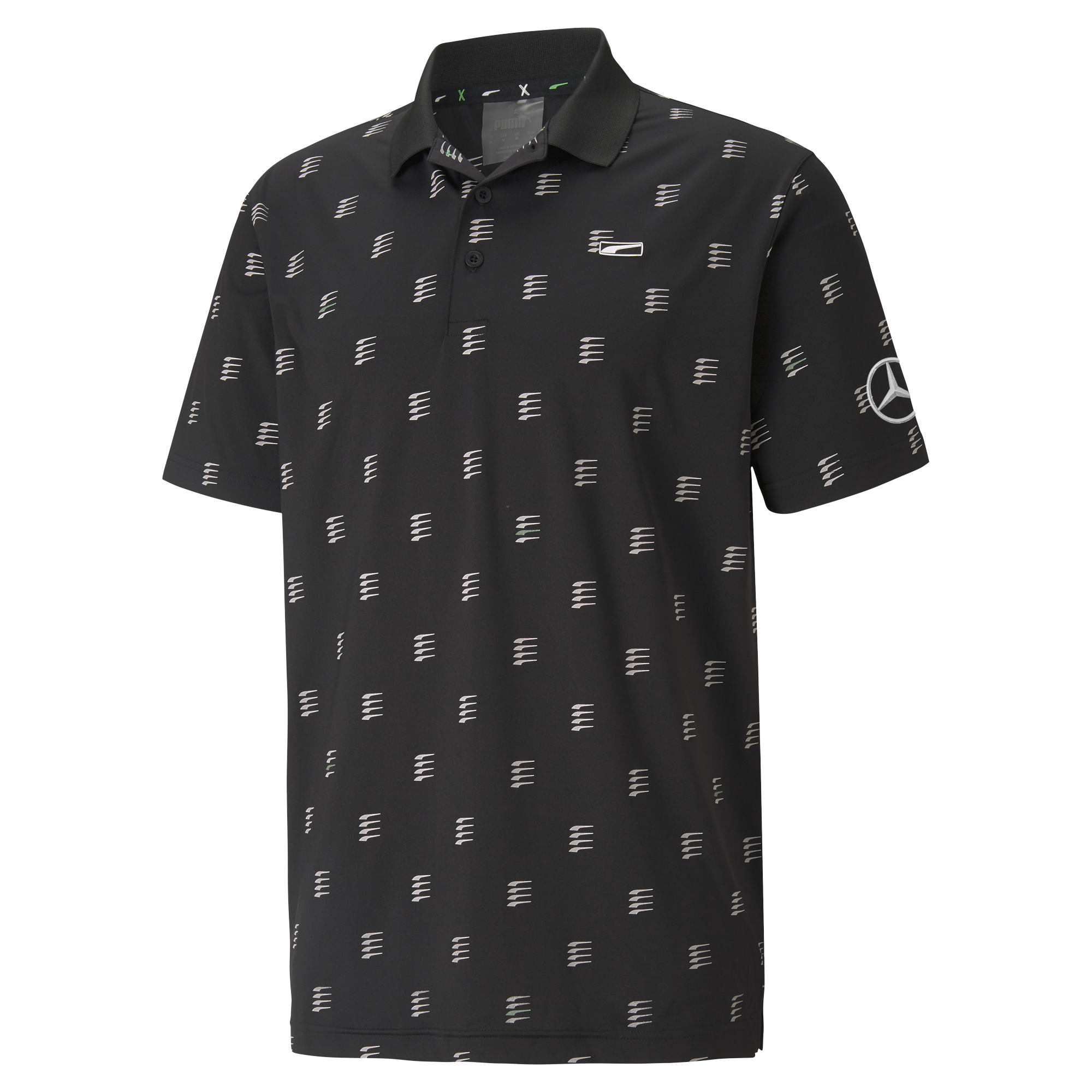 Golf-Poloshirt Herren, schwarz