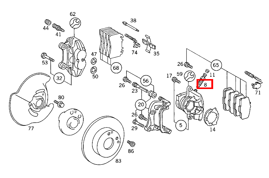 Entlüftungsventil 300TDT/E300DTDT 4M 124