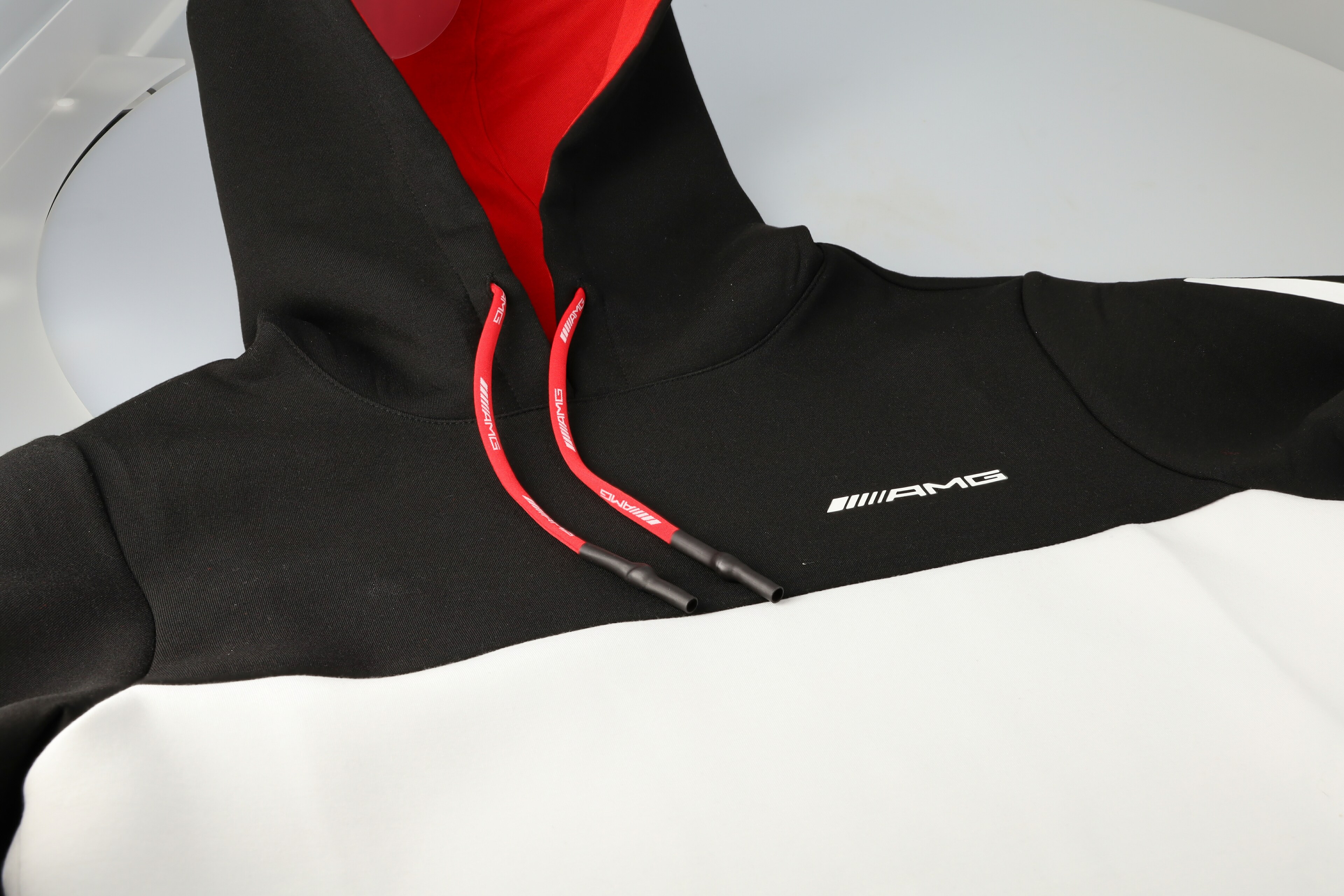 Mercedes-Benz -  AMG Sweathoodie, Unisex, schwarz/weiß