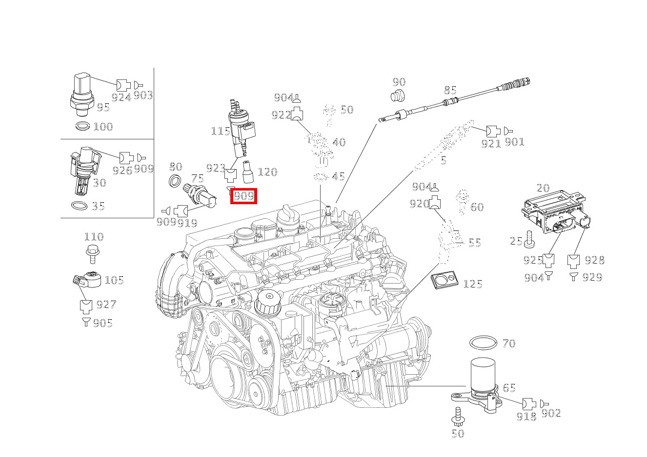 Kontaktbuchse 0.5-0.75 MM2 MQS ELA C220TCDI 204 Kontaktbuchse 0.5-0.75 MM2 MQS ELA C220TCDI 204