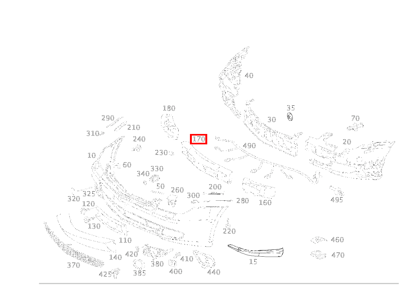 Pralldämpfer Mitte CLS 55 AMG 219