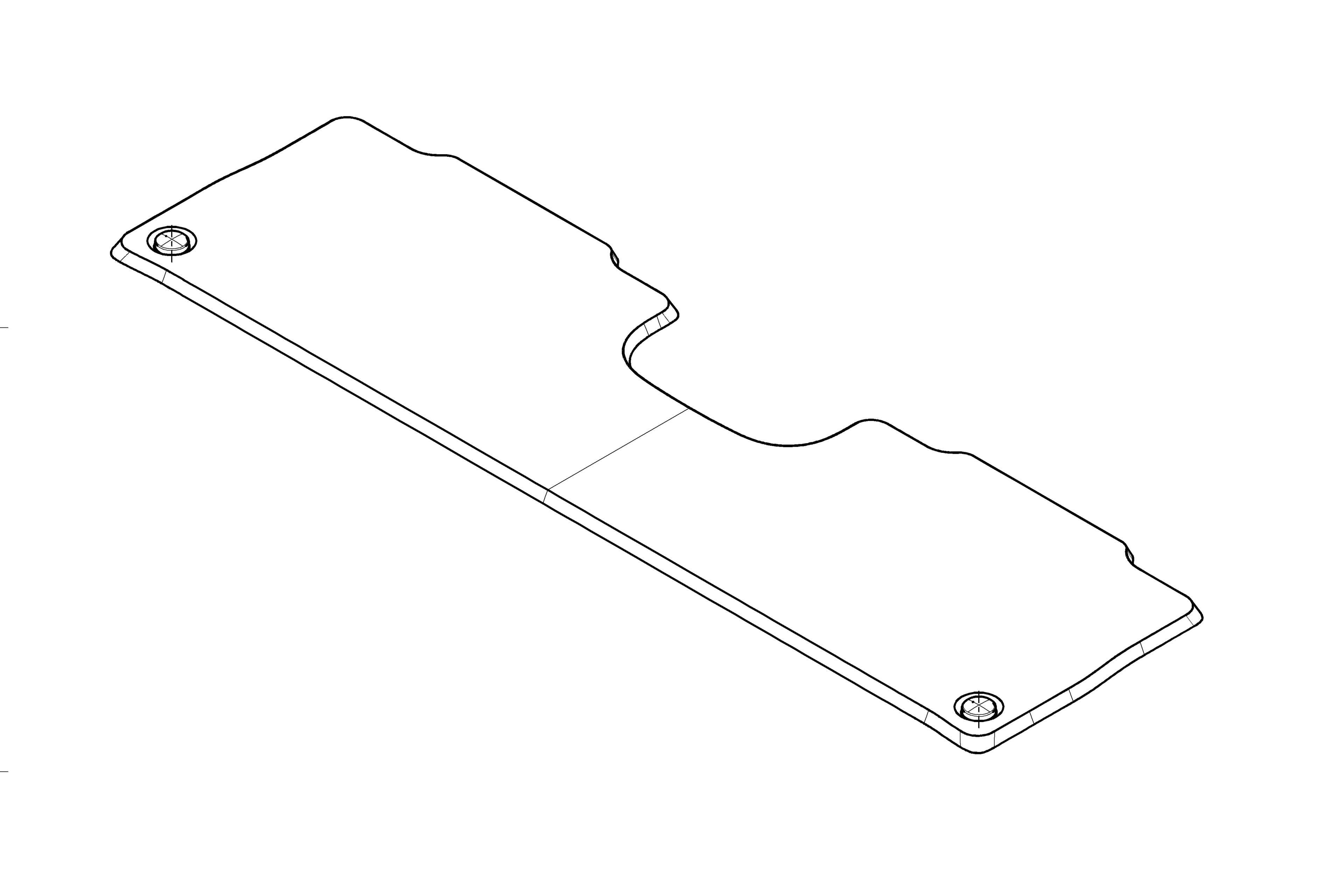 Mercedes-Benz - Veloursmatten, Fond, 1-teilig, schwarz EQS X296