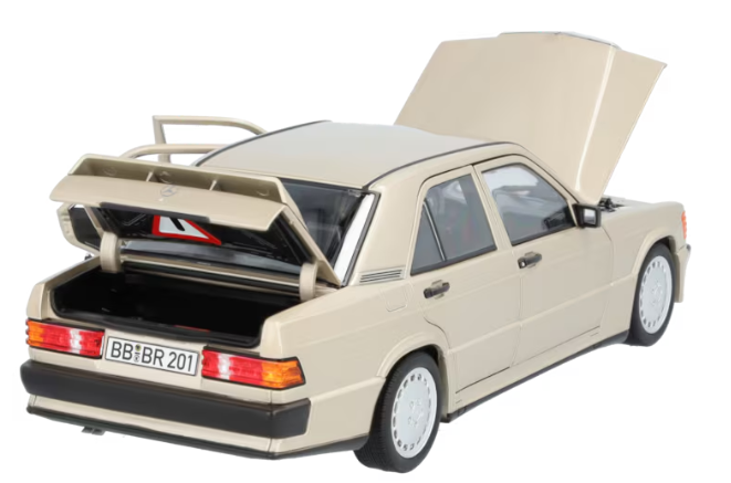 190 E 2.3-16 W 201 (1984-1988) silberfarben, 1:18