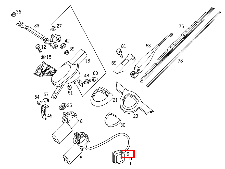 Steckergehäuse WISCHERMOTOR; 6-PIN 300TDT/E300DTDT 4M 124 Steckergehäuse WISCHERMOTOR; 6-PIN 300TDT/E300DTDT 4M 124