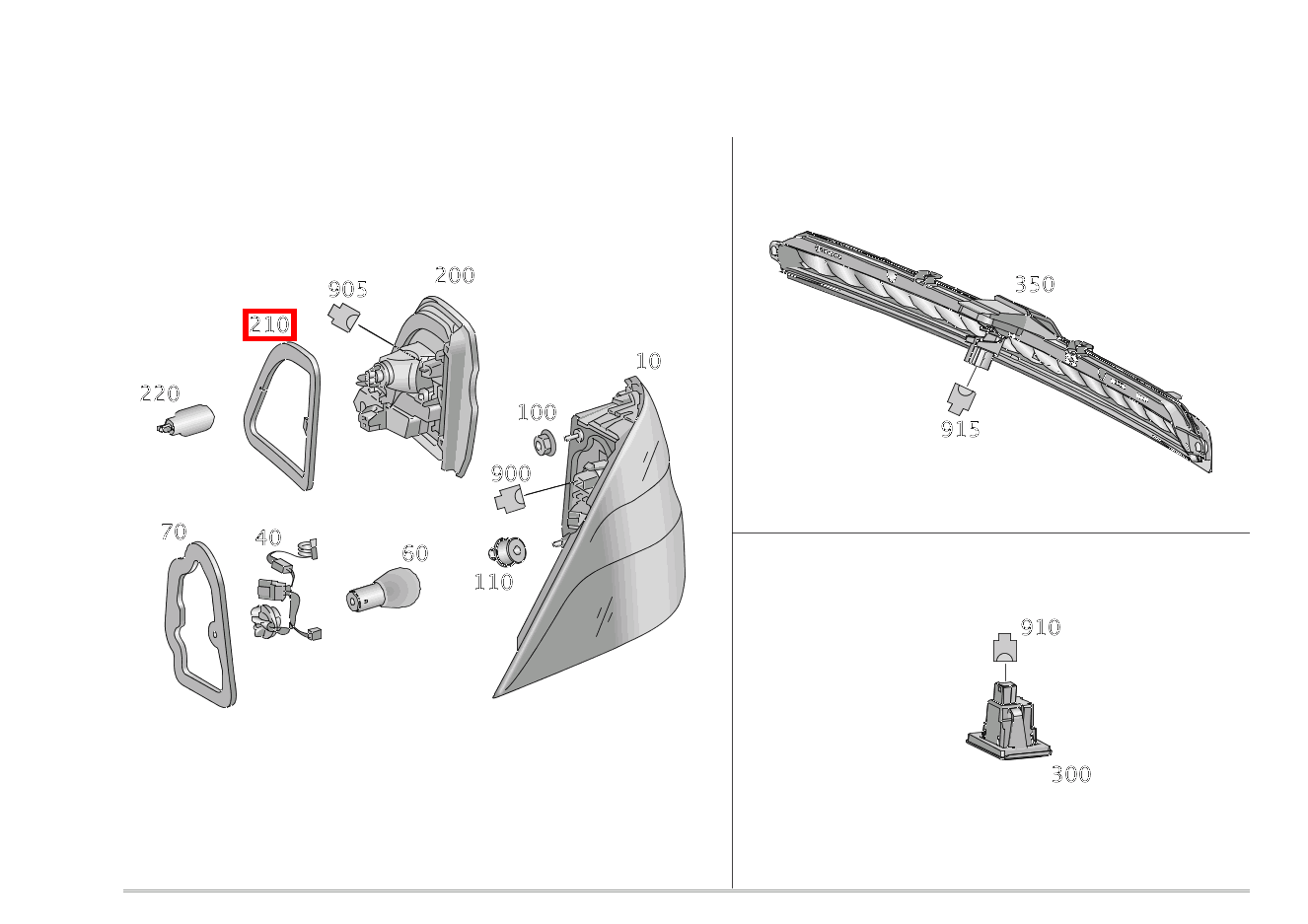 Dichtung Leuchtengehäuse RECHTS ML/GLE 350 BT/D 4M 642826 292 Dichtung Leuchtengehäuse RECHTS ML/GLE 350 BT/D 4M 642826 292