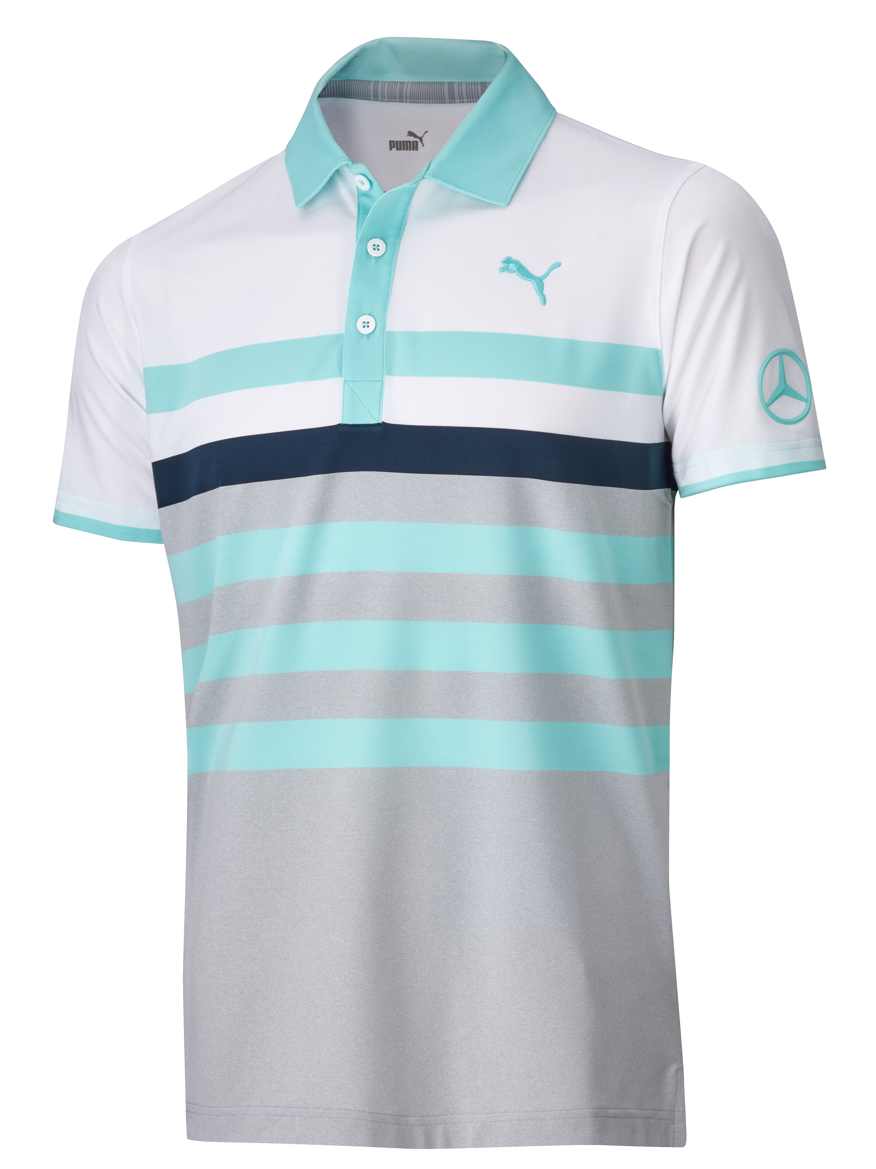Mercedes-Benz - Golf-Poloshirt Herren, weiß