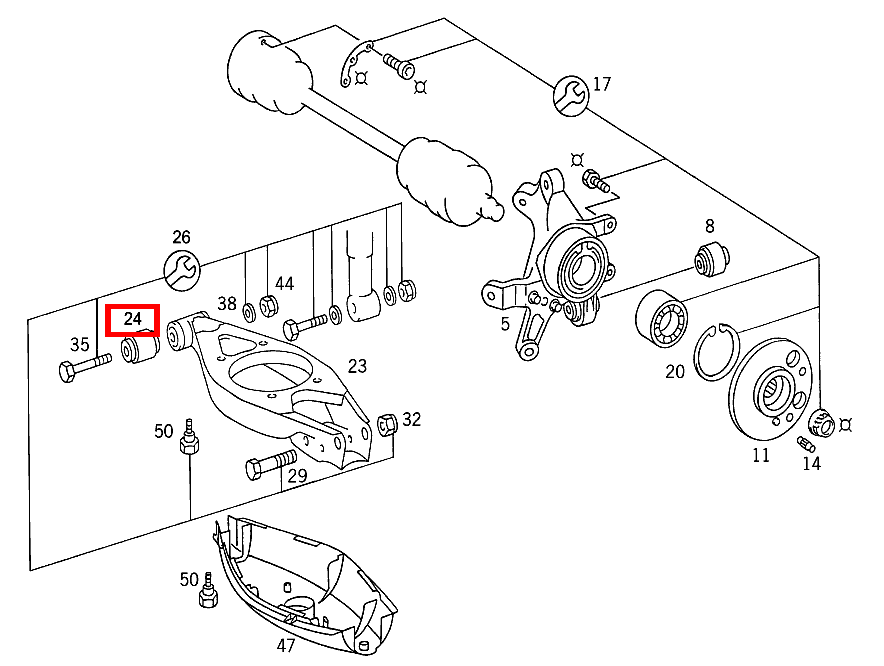 Gummilager 190 E 2.5-16 EVOLUTION II 201