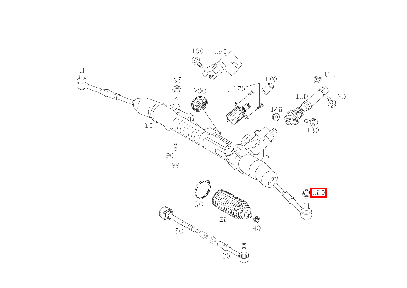 Sechskantmutter SPURSTANGE AN ACHSSCHENKEL; M14X1,5 CL500 4M BE 216 Sechskantmutter SPURSTANGE AN ACHSSCHENKEL; M14X1,5 CL500 4M BE 216
