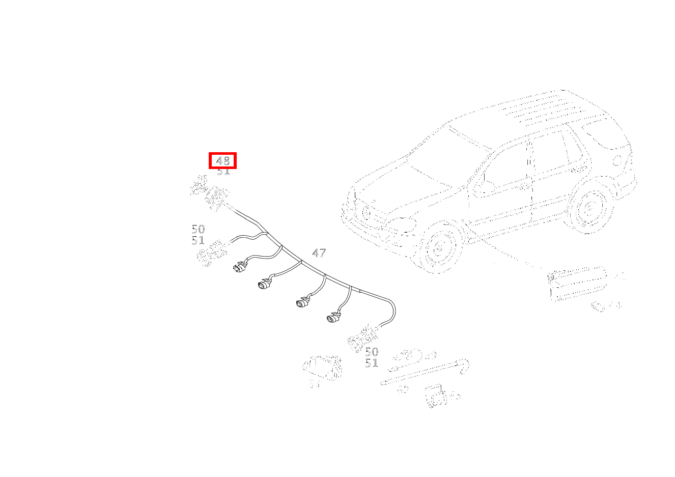 Einzeladerabdichtung STECKVERBINDUNG MOTORRAUM X26/32 für M-Klasse 
