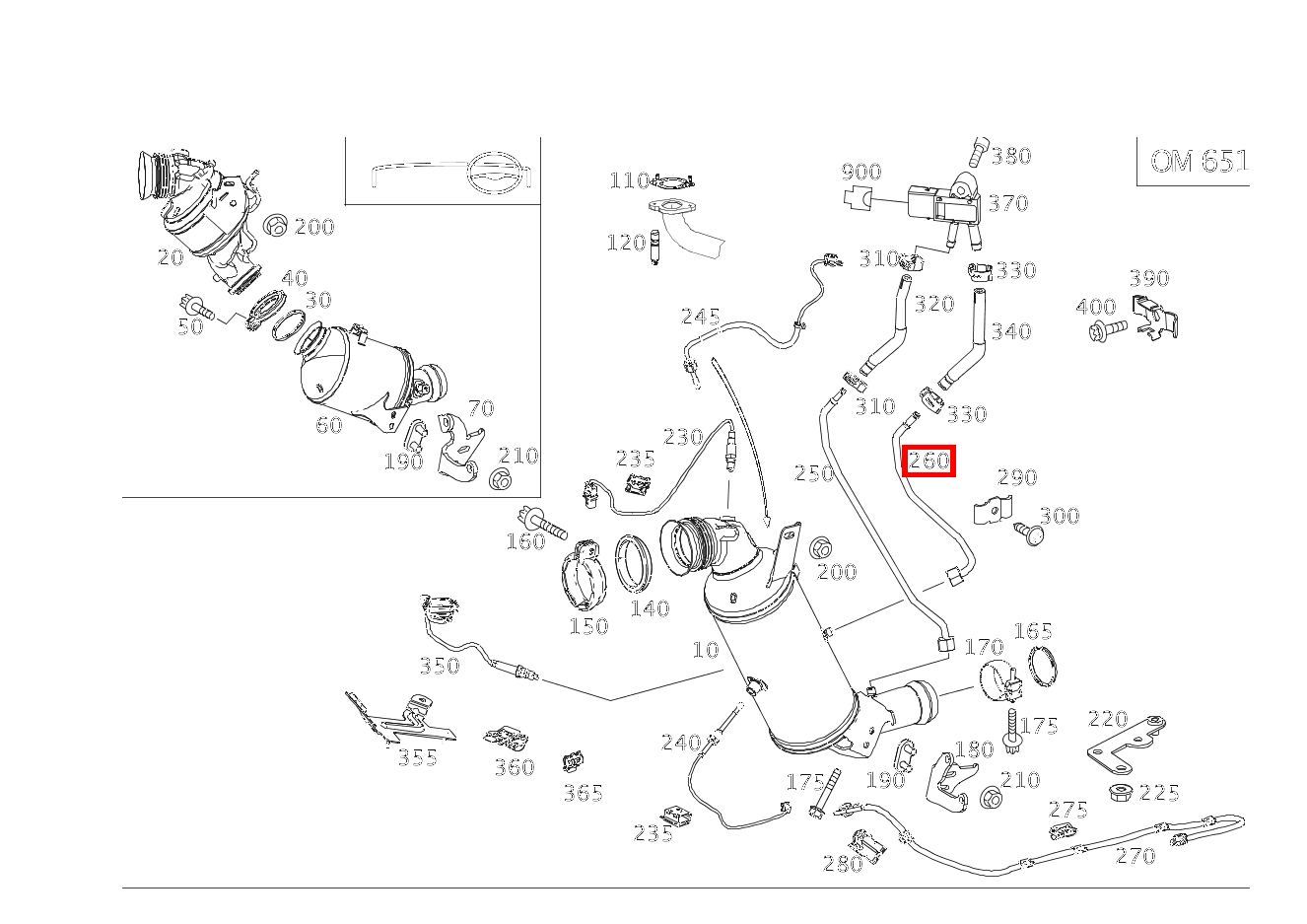 Druckleitung Zum Drucksensor E 220 d Coupé 207