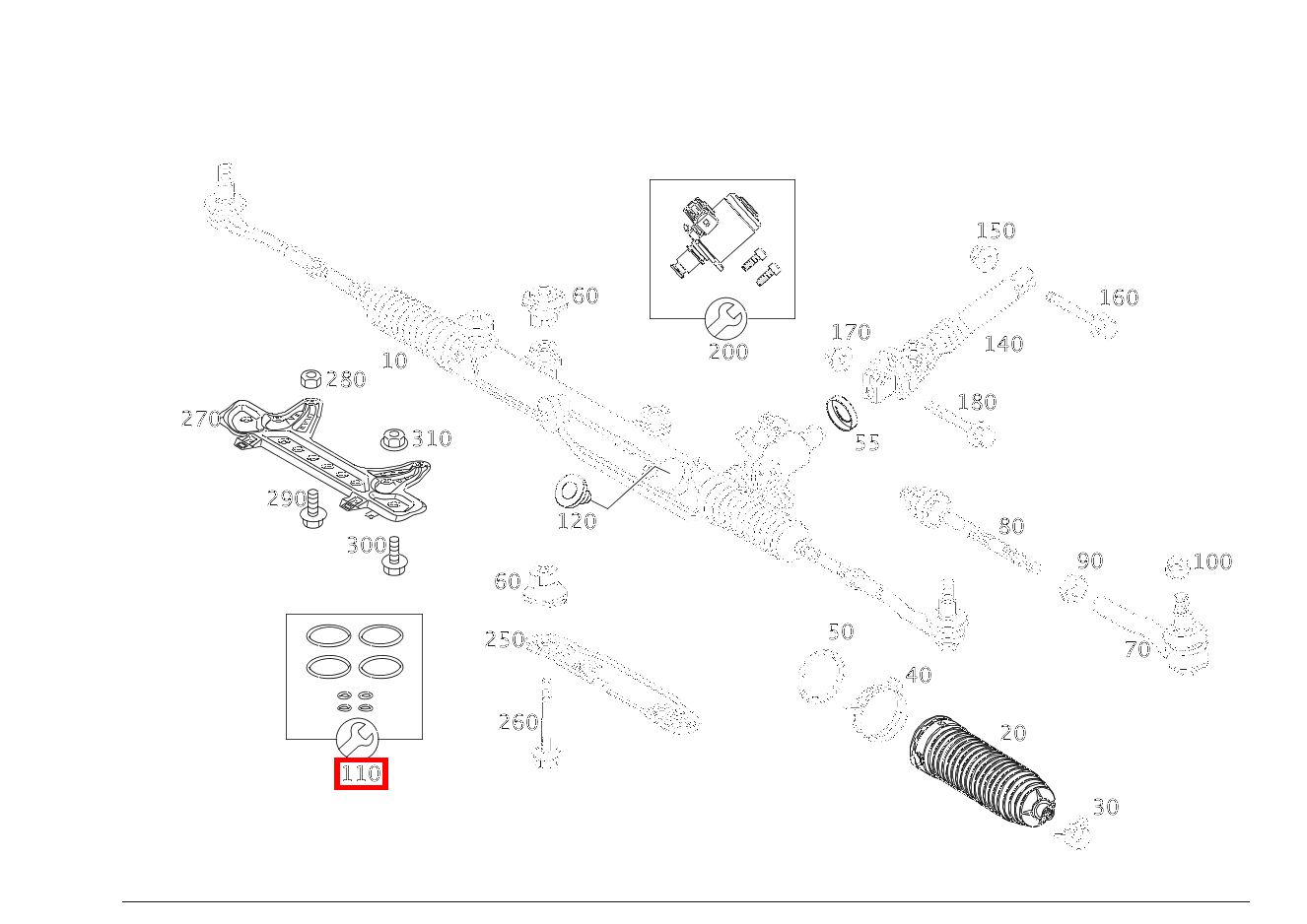 DICHT.SATZ LENKGETRIEBE DICHTRING, STEUERLEITUNGEN E 200 T-Limousine 210 DICHT.SATZ LENKGETRIEBE DICHTRING, STEUERLEITUNGEN E 200 T-Limousine 210