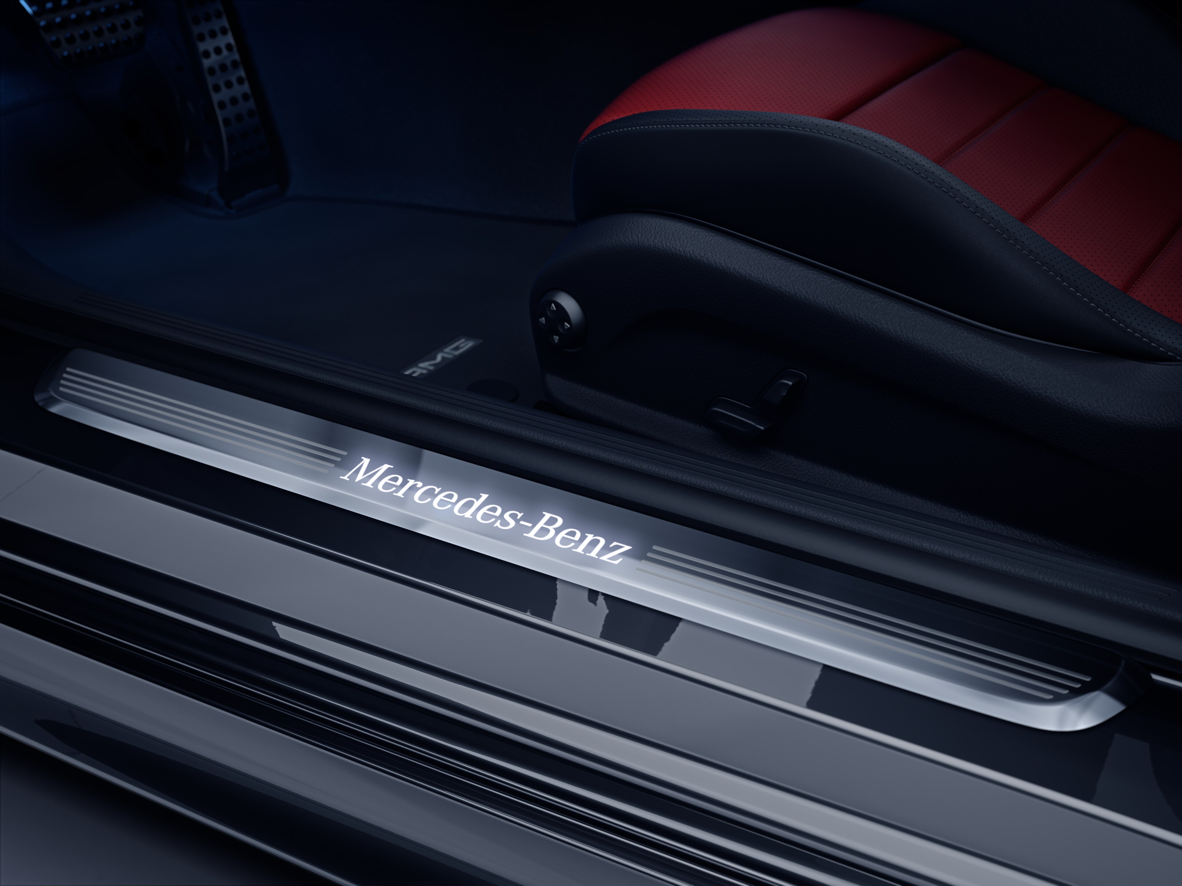 Mercedes-Benz - Einstiegsleiste, beleuchtet, vorne, 2-fach Einstiegsleiste, beleuchtet, vorne, 2-fach