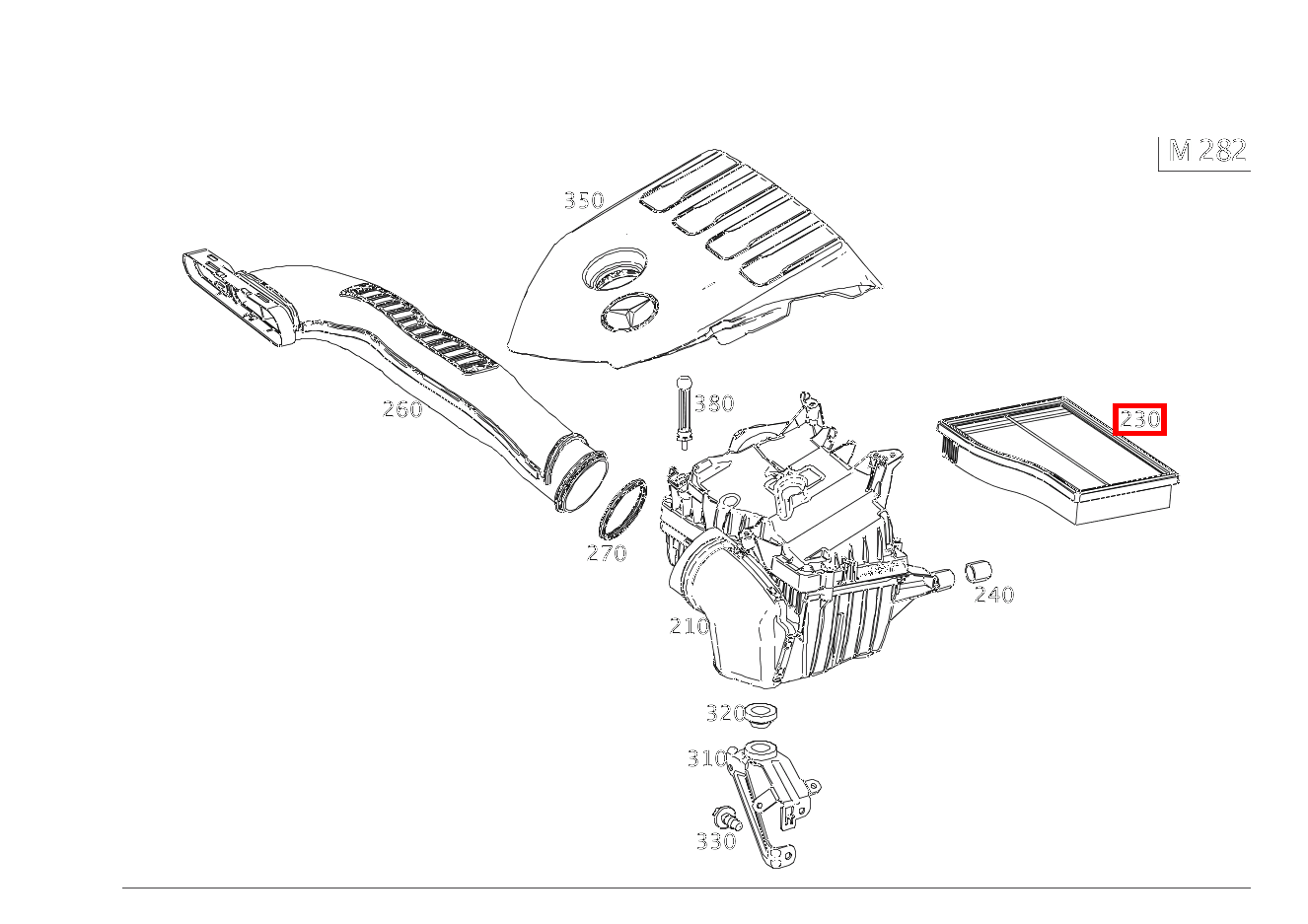 Luftfiltereinsatz A 160 Kompaktlimousine 177