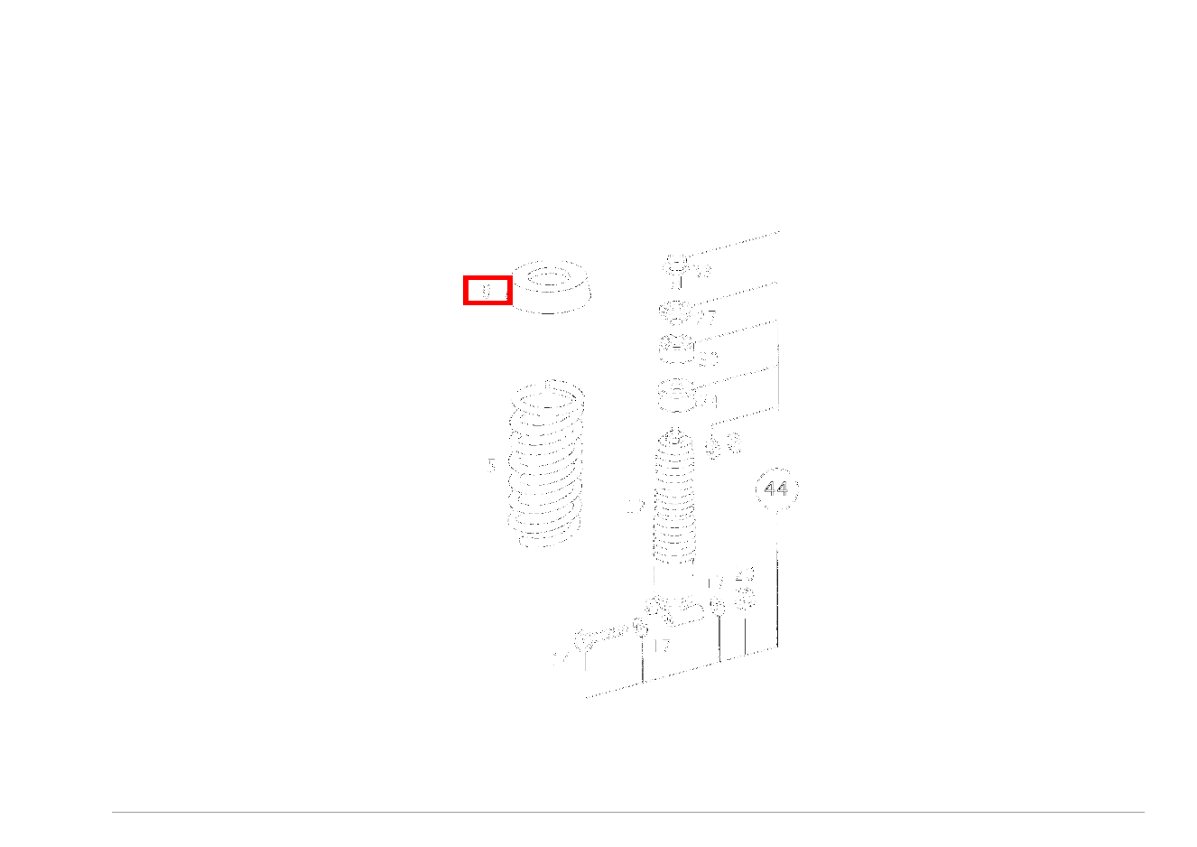 Gummipuffer NACH BEDARF;NOPPENZAHL: 1 (8 MM) 300TDT/E300DTDT 4M 124 Gummipuffer NACH BEDARF;NOPPENZAHL: 1 (8 MM) 300TDT/E300DTDT 4M 124
