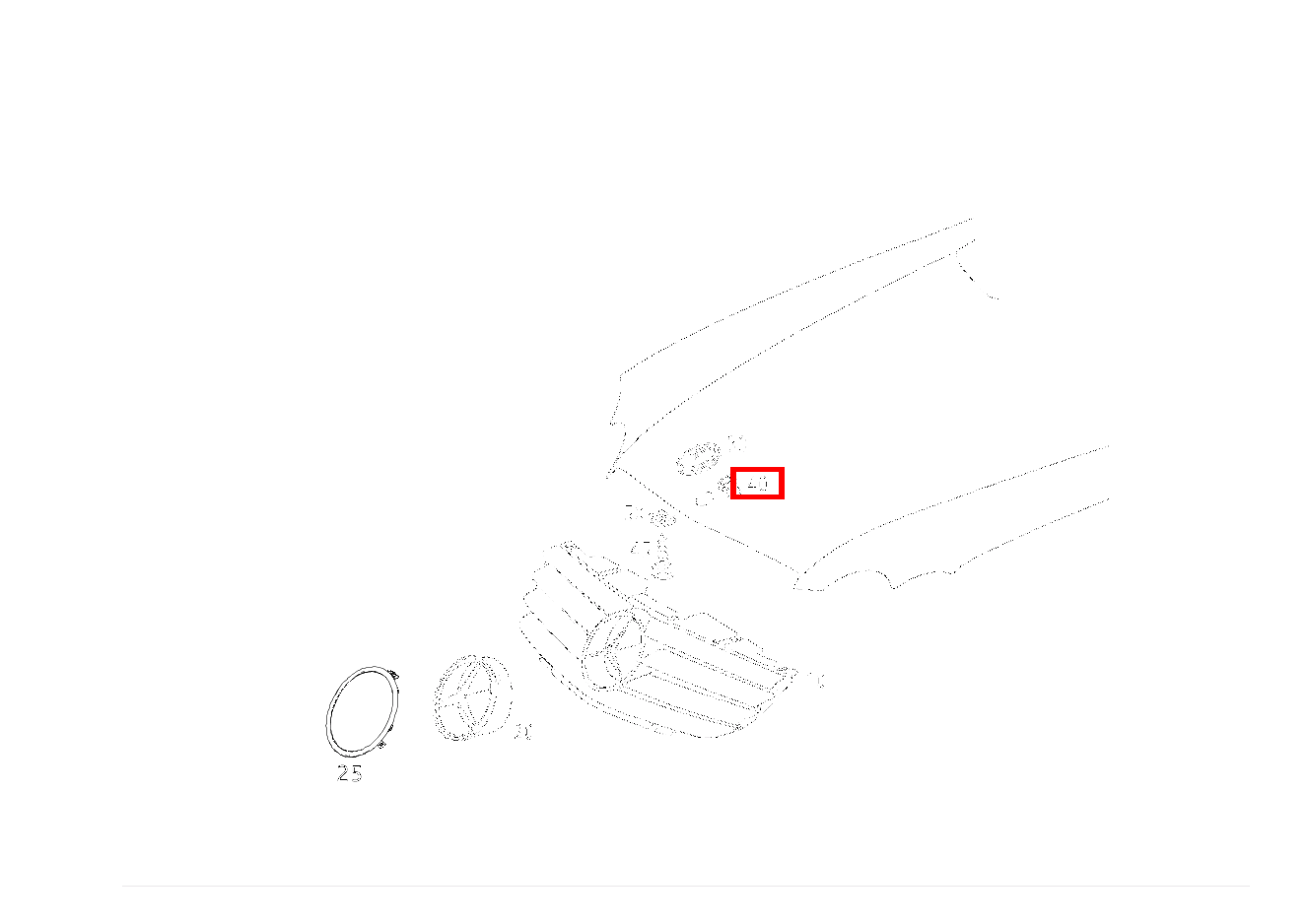 BEFESTIGUNGSTUELLE BEFESTIGUNG FIRMENZEICHEN SL 600 Roadster 230