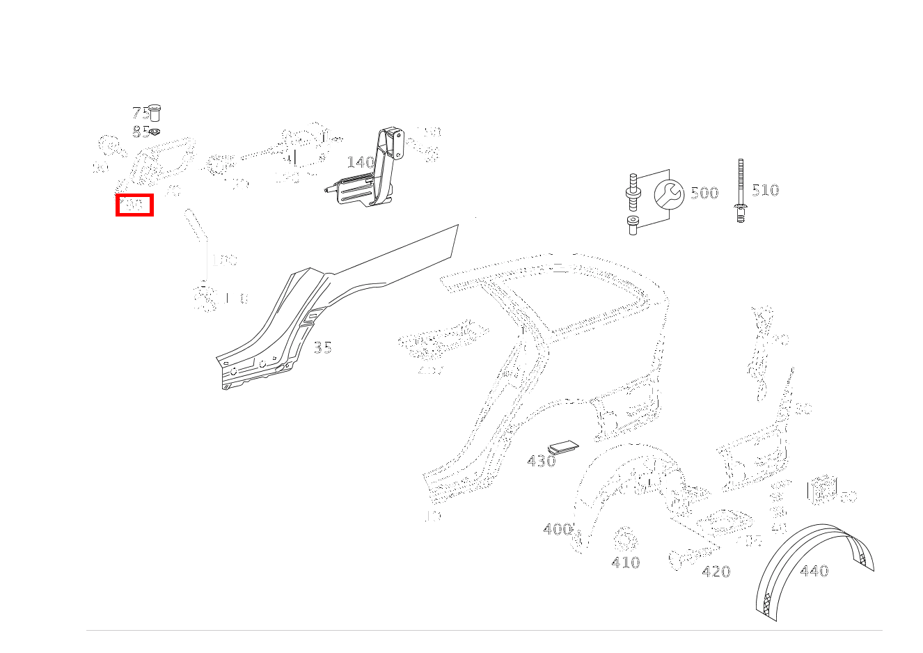 Feder KLAPPE EINFUELLSTUTZEN C 220 d T-Modell 205 Feder KLAPPE EINFUELLSTUTZEN C 220 d T-Modell 205
