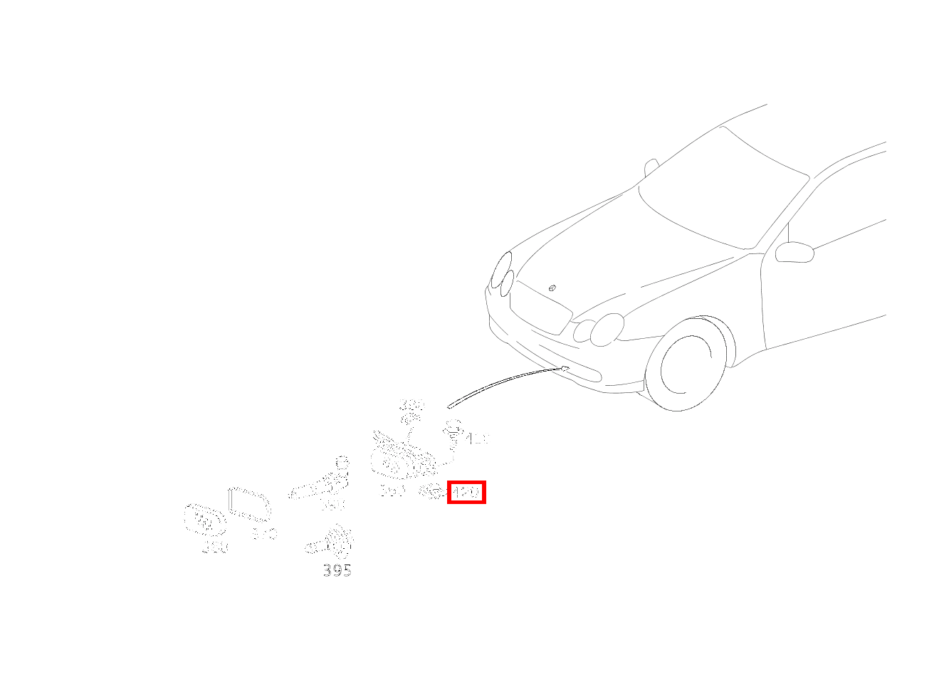 Clipsmutter BEFESTIGUNG NEBELSCHEINWERFER CLC 350 Sportcoupé 203 Clipsmutter BEFESTIGUNG NEBELSCHEINWERFER CLC 350 Sportcoupé 203