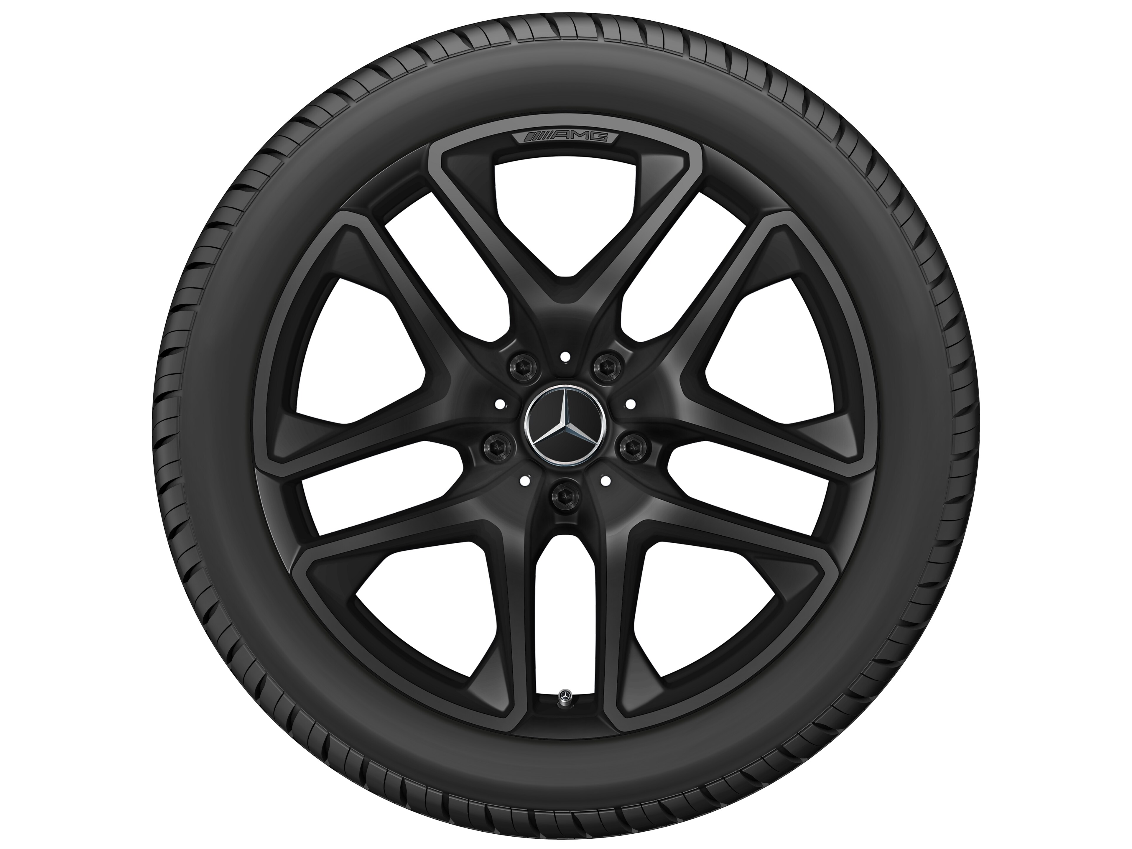 AMG 5-Doppelspeichen-Rad, 21 Zoll, 10 J x 21 ET 33, schwarz matt
