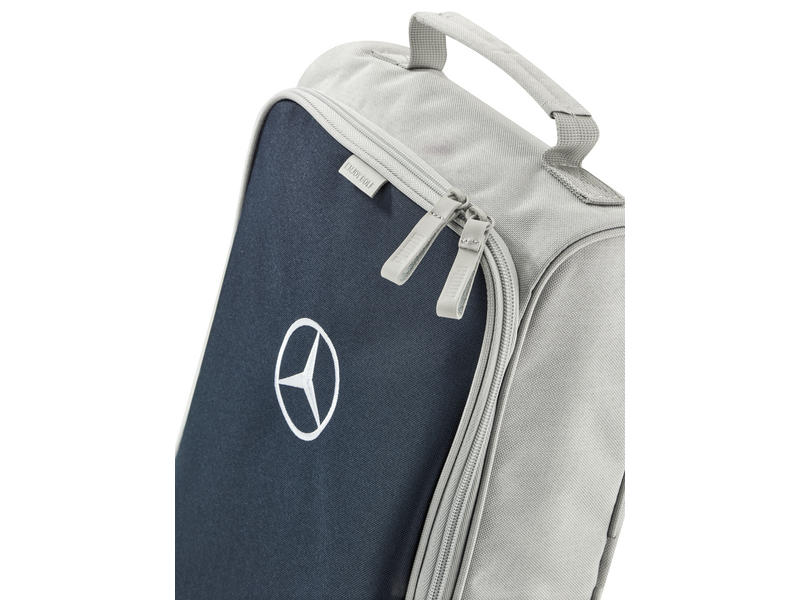 Golf-Schuhtasche, grau / navy