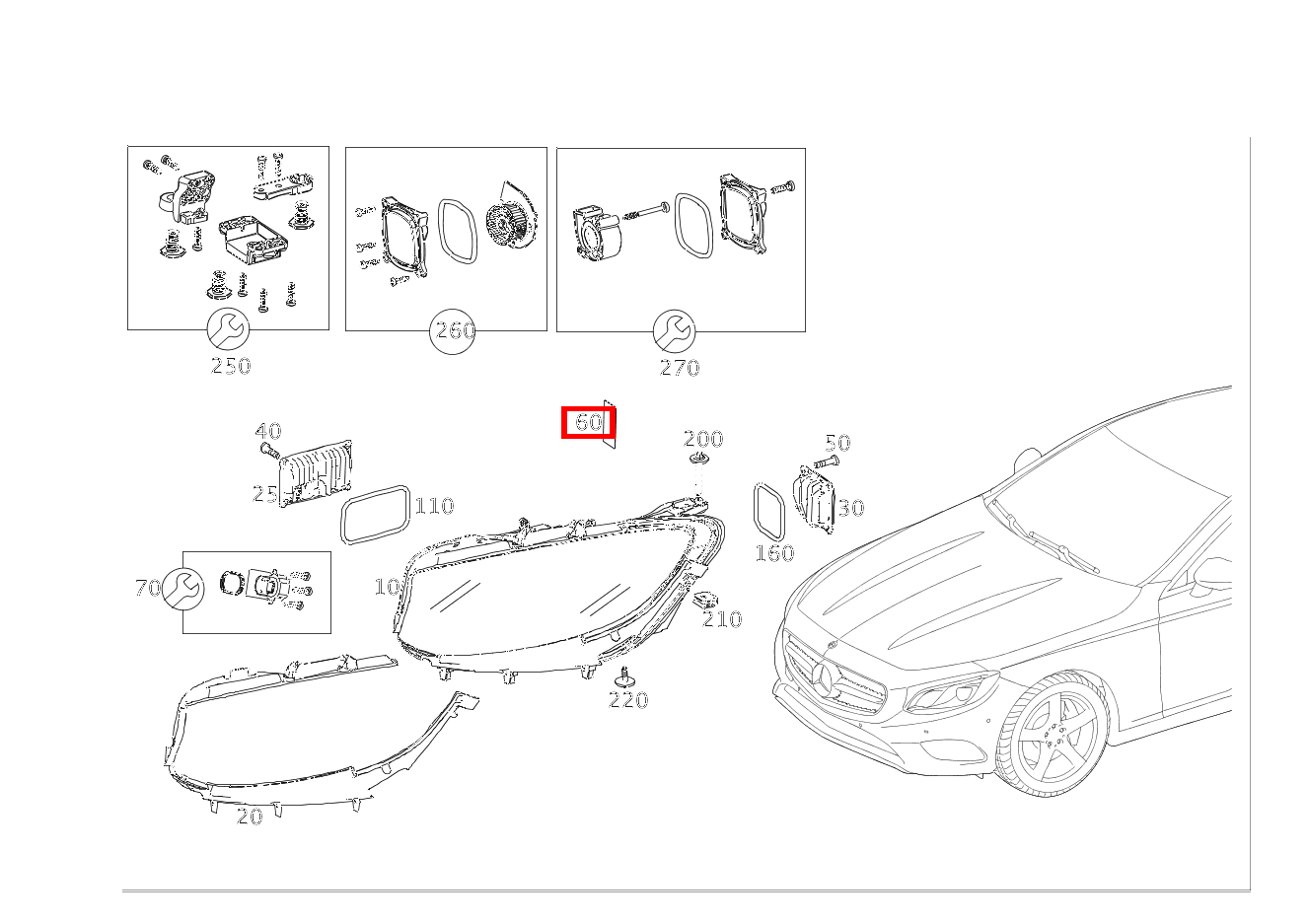 MEMBRANEINHEIT LEUCHTEINHEIT RECHTS S 63 AMG 4MATIC+ Cabriolet 217 MEMBRANEINHEIT LEUCHTEINHEIT RECHTS S 63 AMG 4MATIC+ Cabriolet 217